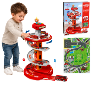 WOOPIE Spiral Track Car Garage 3 pcs.
