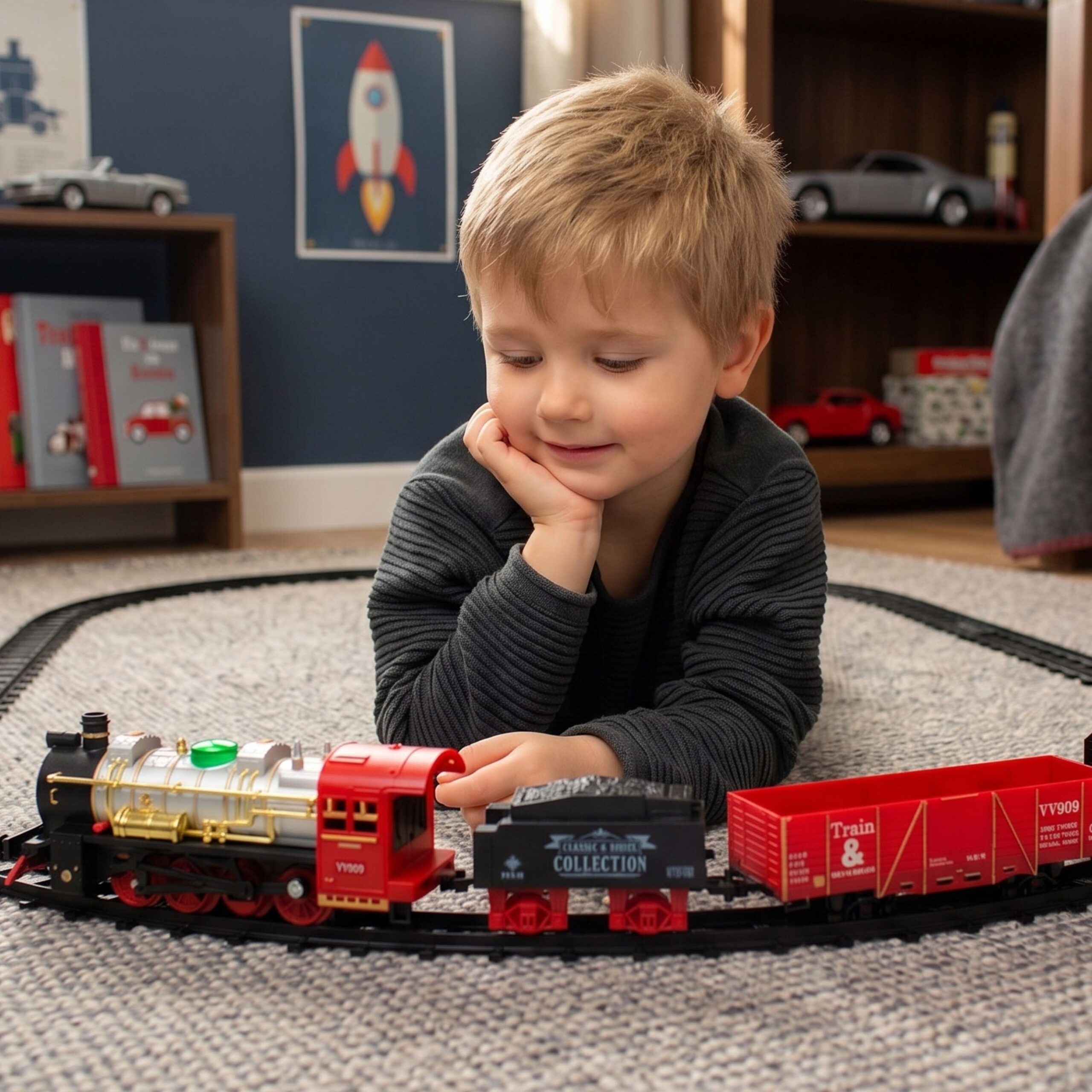 WOOPIE Classic Electric Train Track Sound Light + 29 pcs - Slika 3