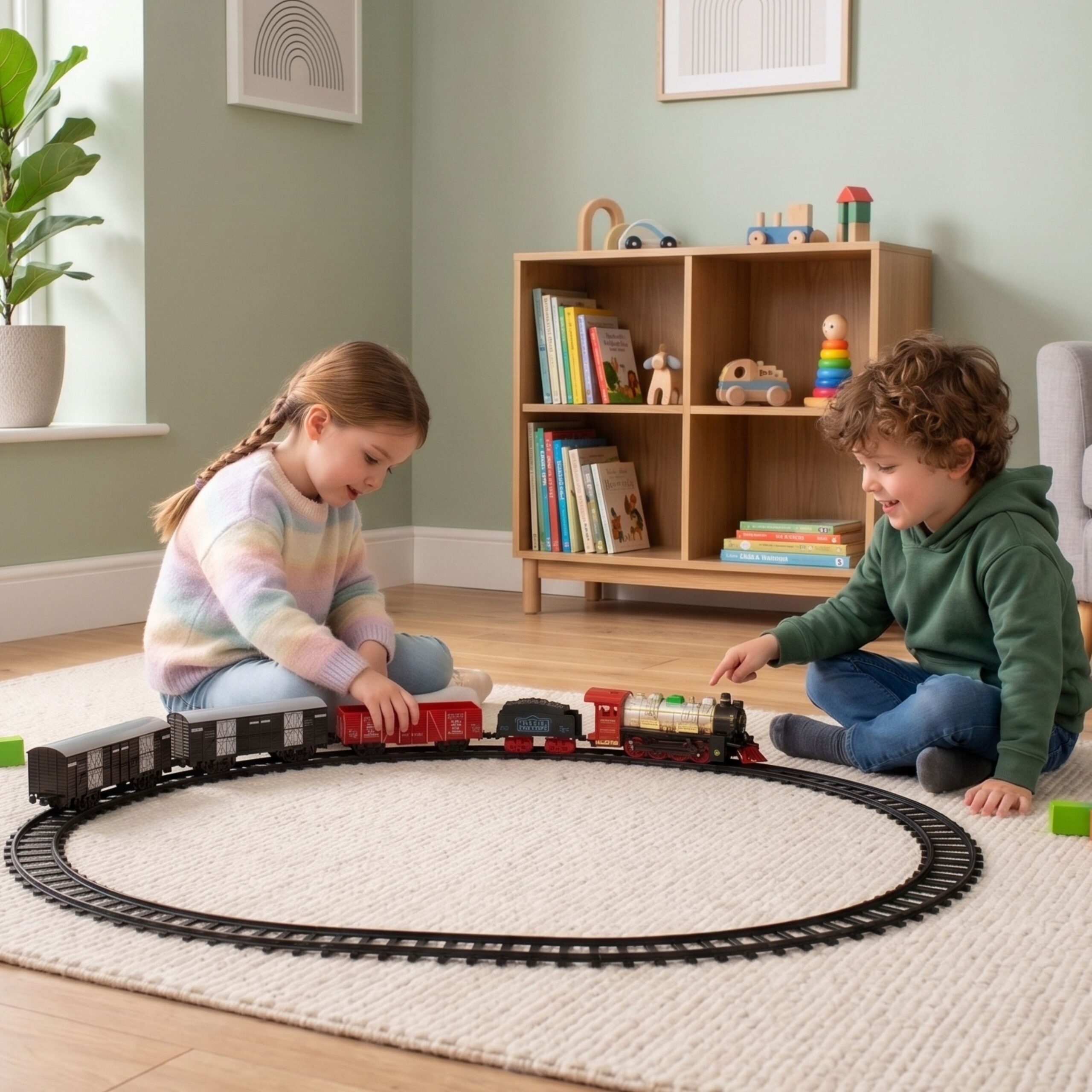 WOOPIE Classic Electric Train Track Sound Light + 29 pcs - Slika 4