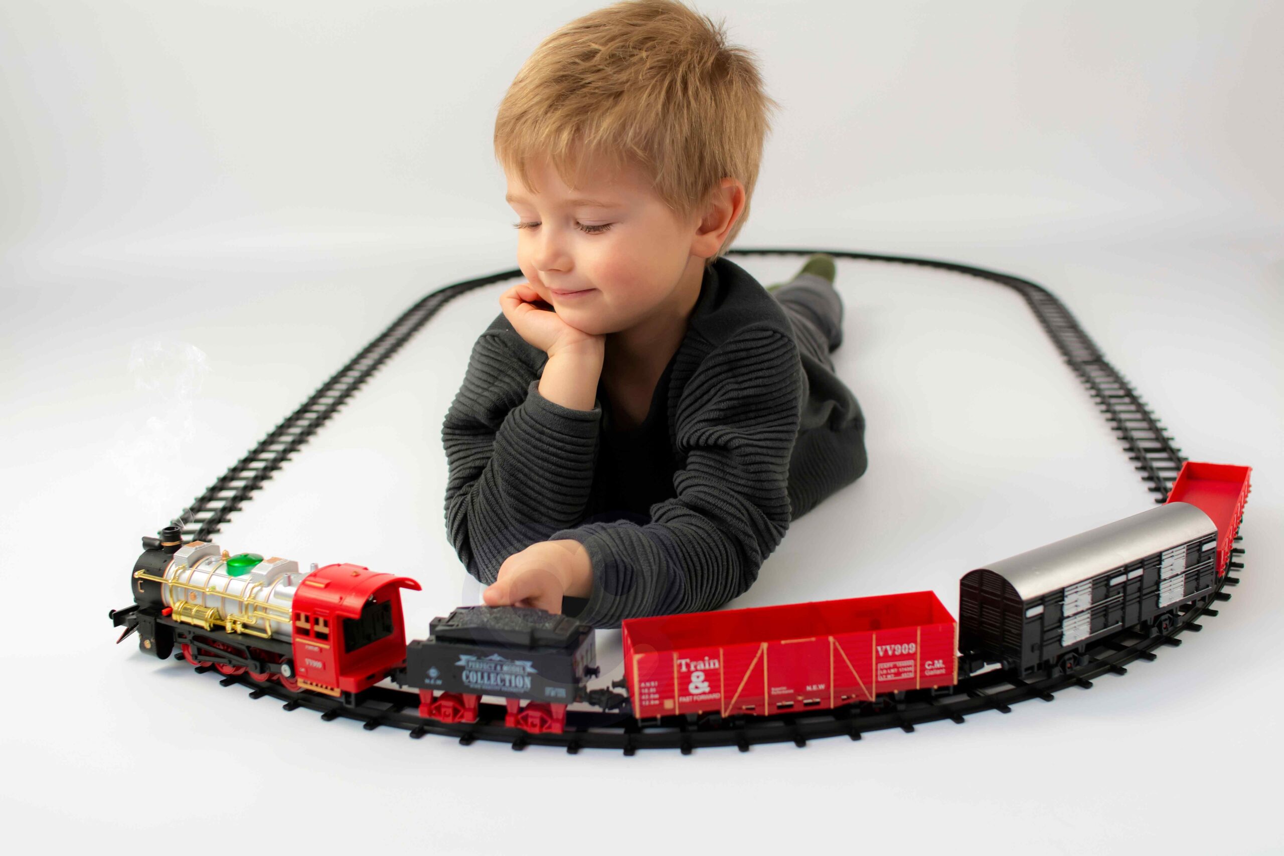 WOOPIE Classic Electric Train Track Sound Light + 29 pcs - Slika 5