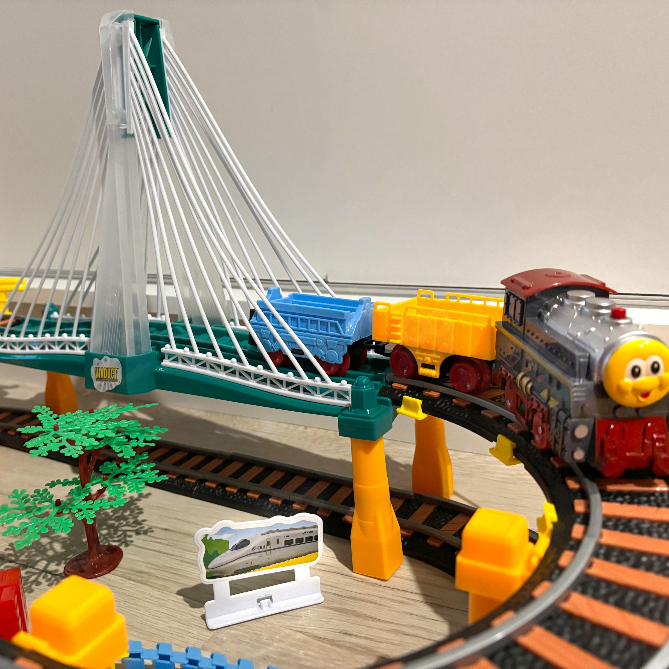 WOOPIE Electric Train Race Track 2in1 Train Viaduct Car XXL 192 pcs. - Slika 5
