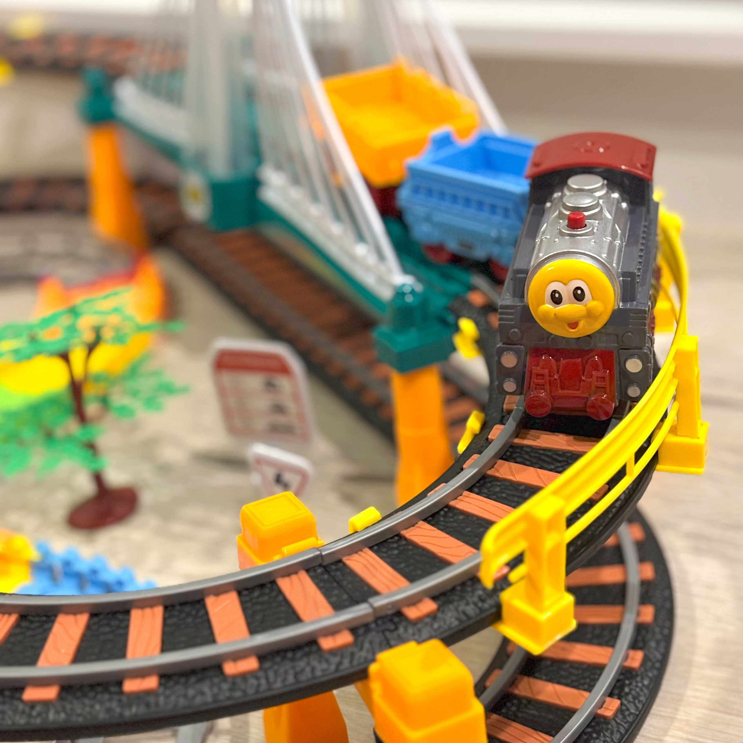 WOOPIE Electric Train Race Track 2in1 Train Viaduct Car XXL 192 pcs. - Slika 6