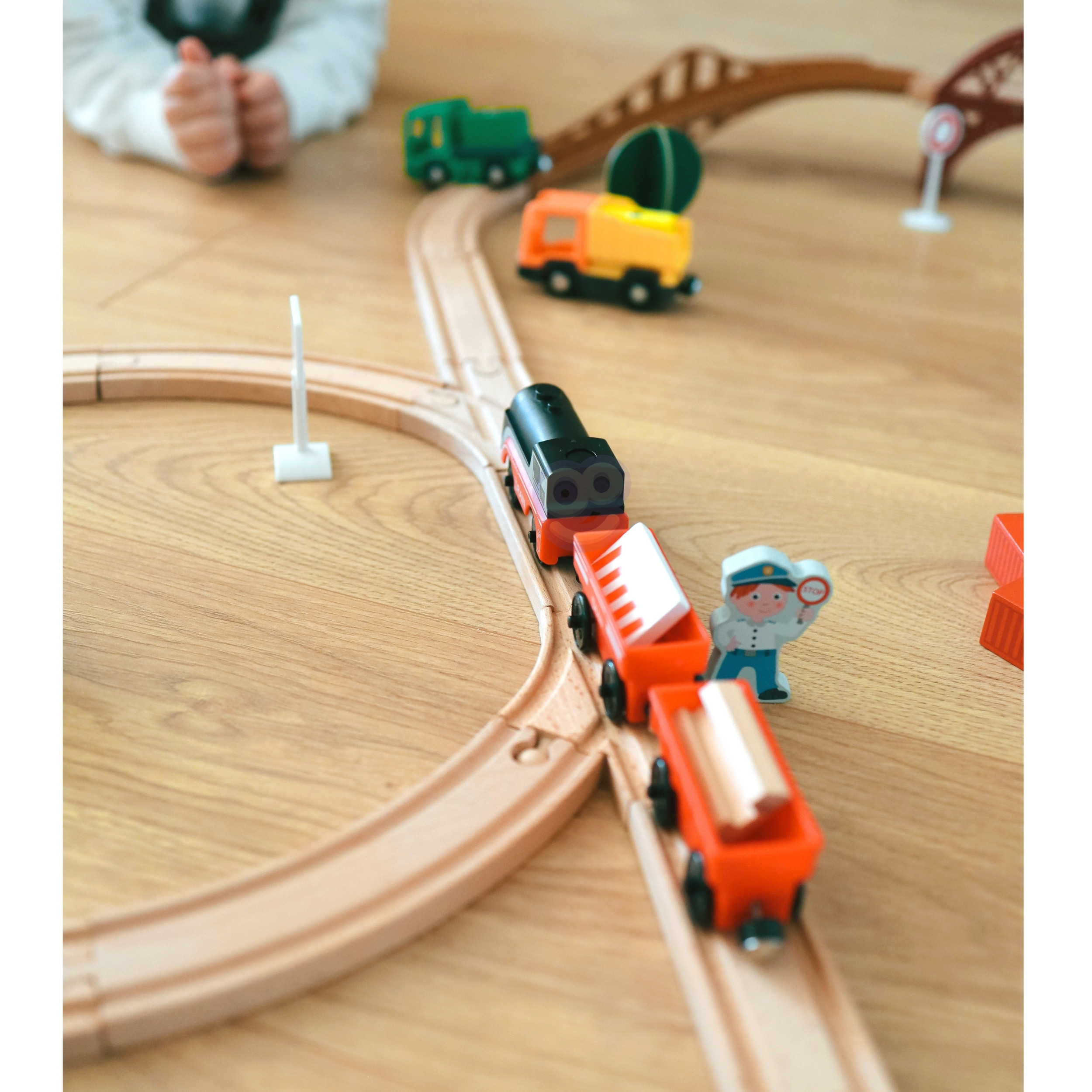 WOOPIE Electric Locomotive Train Magnet Cars - Slika 8