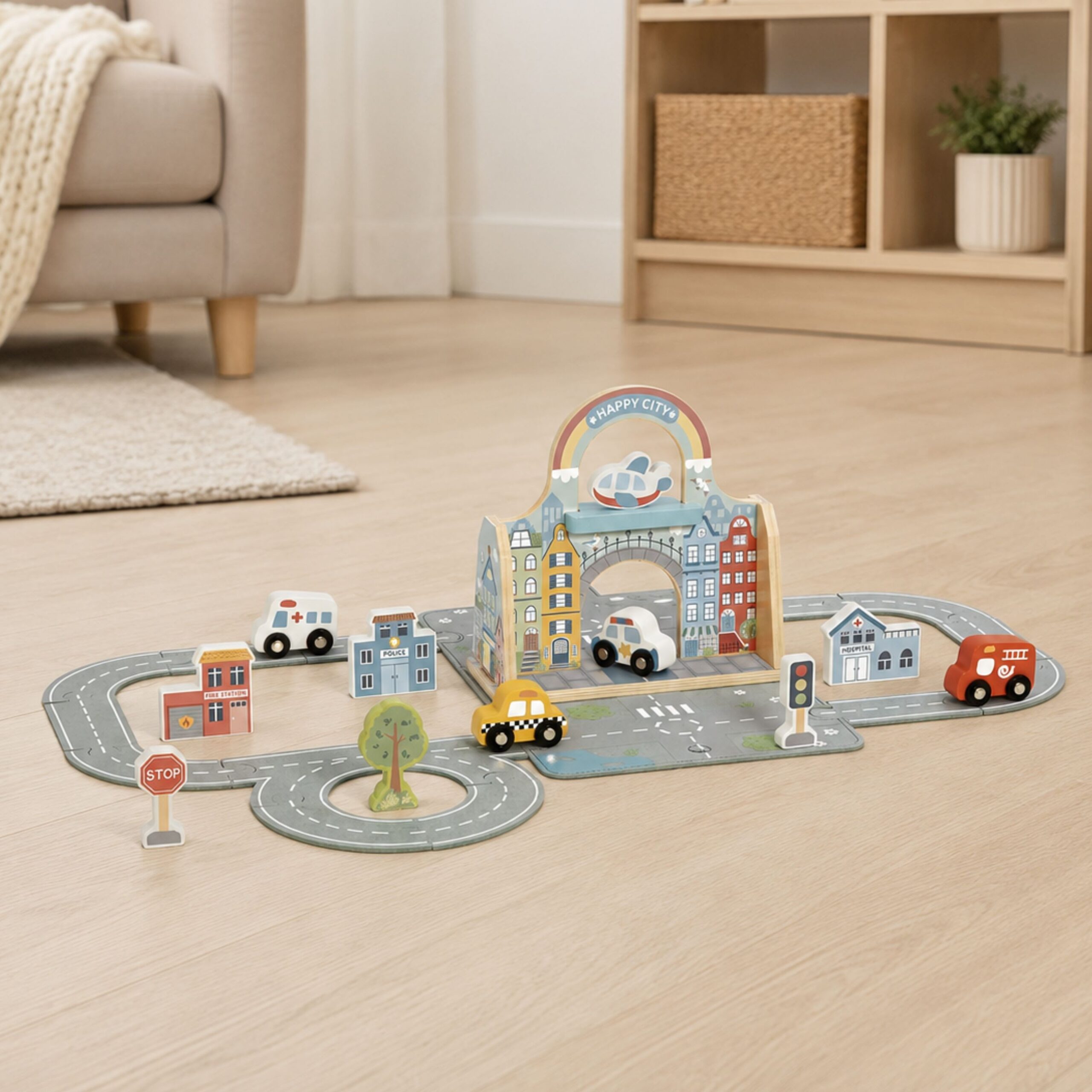 TOOKY TOY Mini City Portable Cars Bag Set - Slika 6
