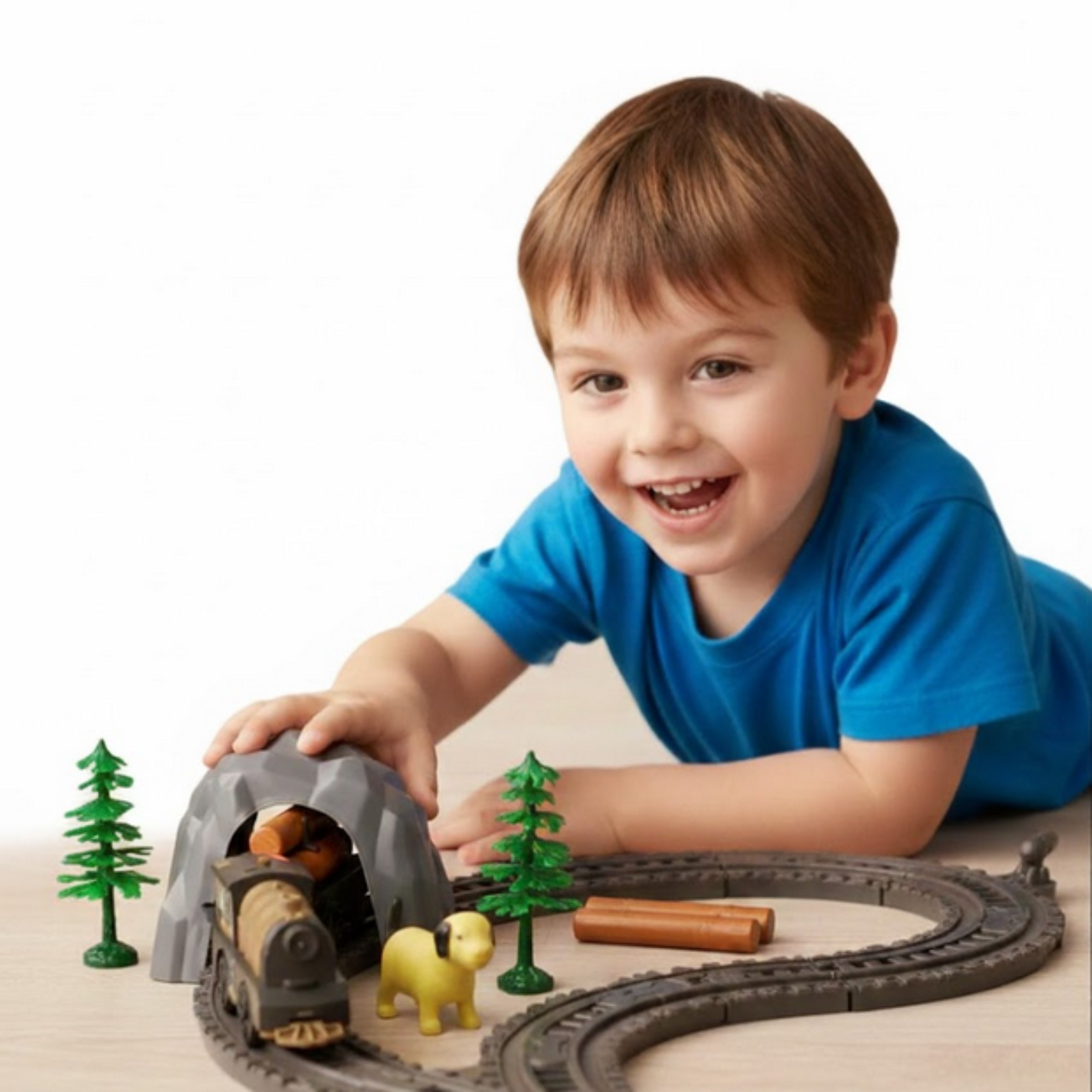 WOOPIE Electric Train Locomotive Retro Farm Track XL 66 el. - Slika 4
