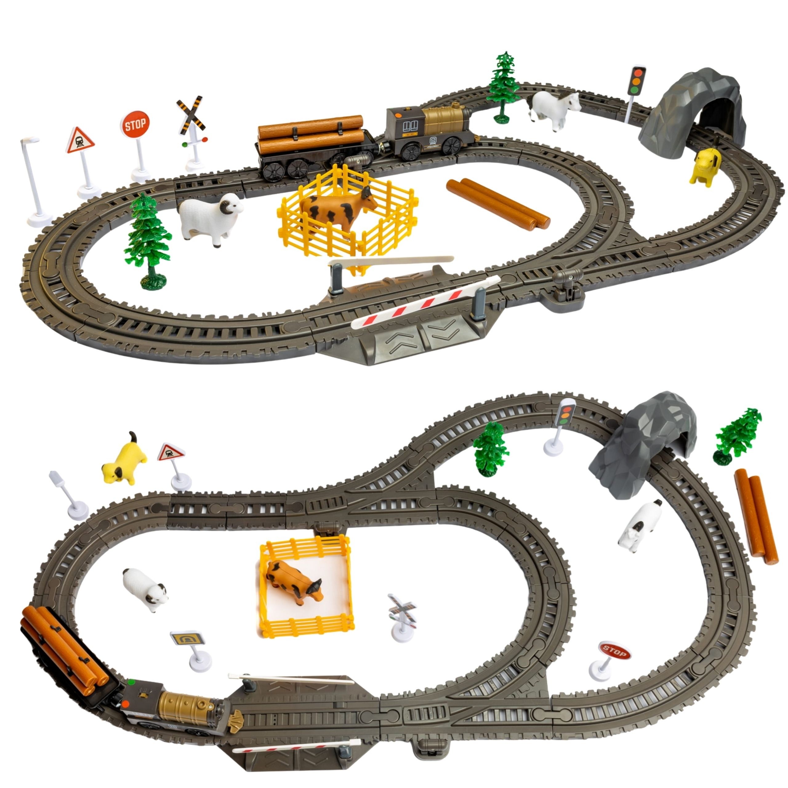 WOOPIE Electric Train Locomotive Retro Farm Track XL 66 el. - Slika 5