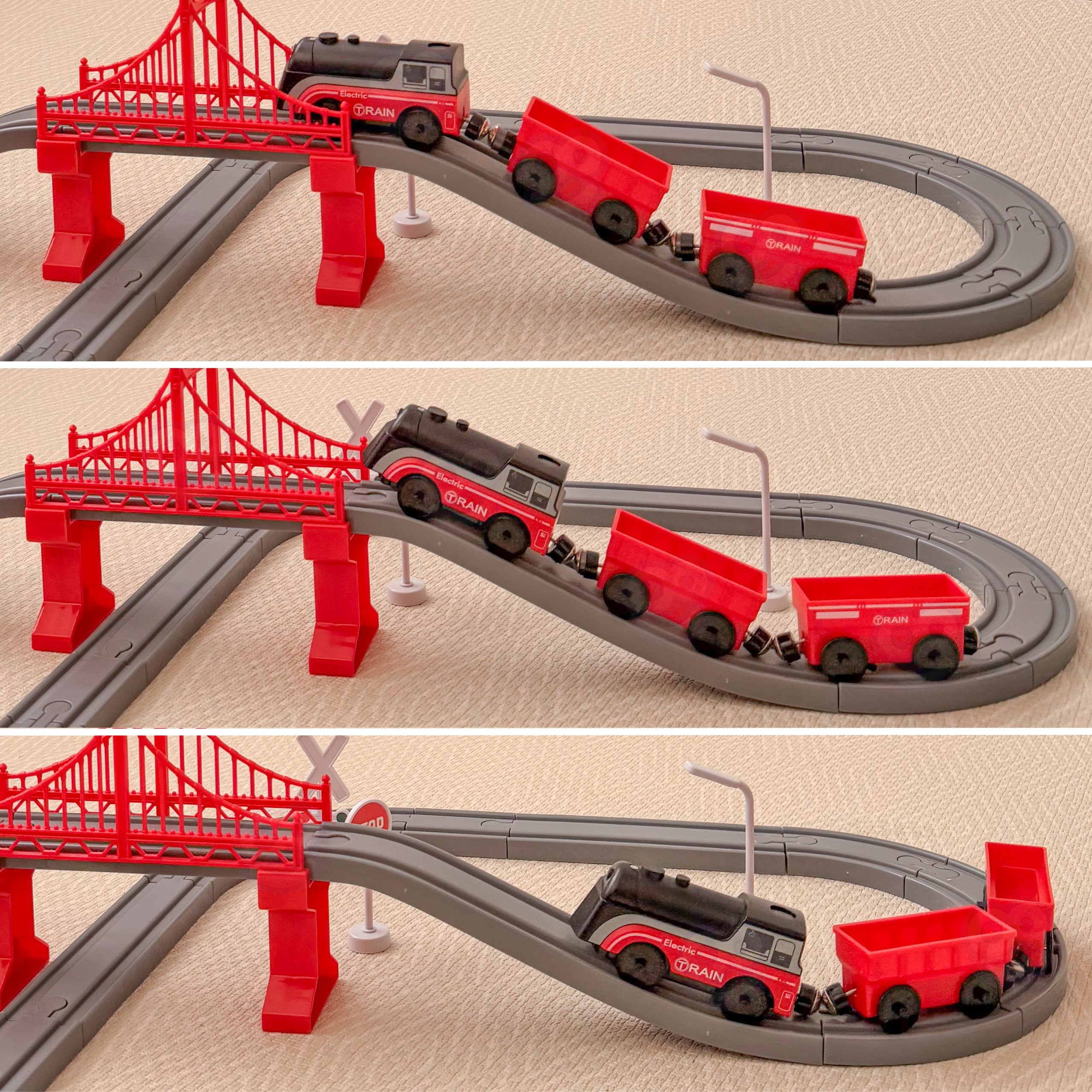 WOOPIE Electric Train Set Locomotive Track Farm Animals 70 pcs. - Slika 5