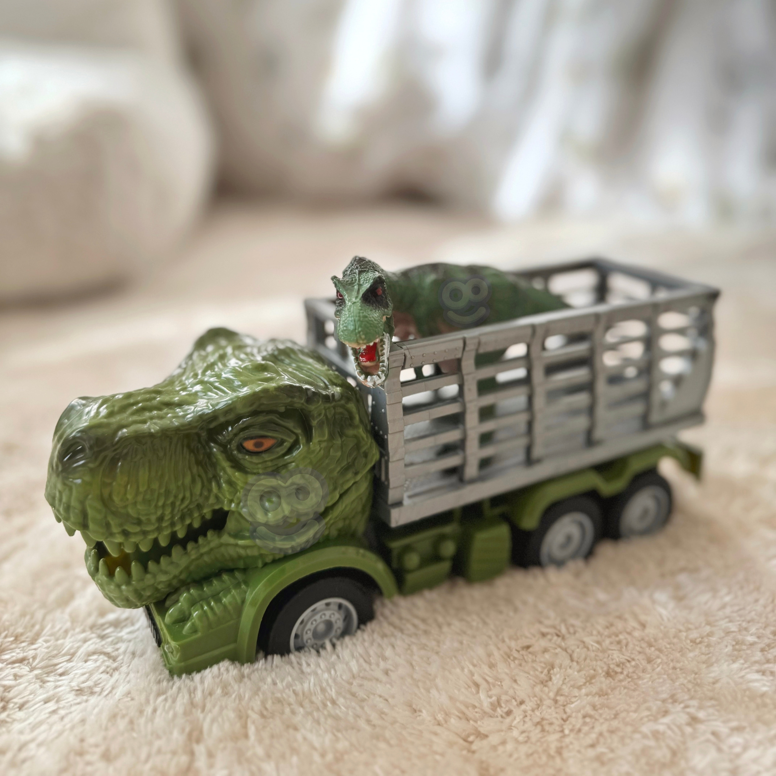 WOOPIE Remote Controlled RC Car Dinosaur Green + Figure - Slika 4