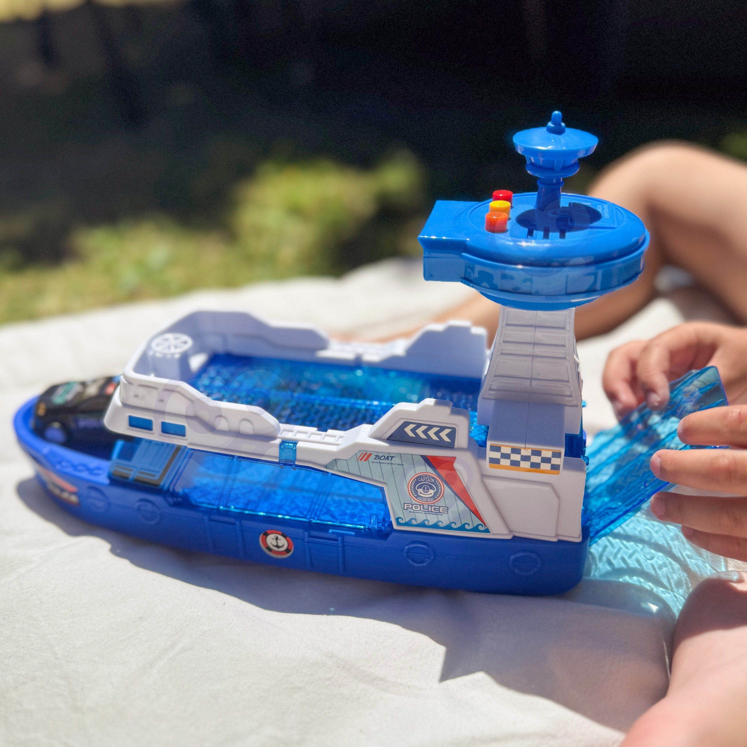 WOOPIE Interactive Police Patrol Boat - Scale 1:16 + 3 cars - Slika 5