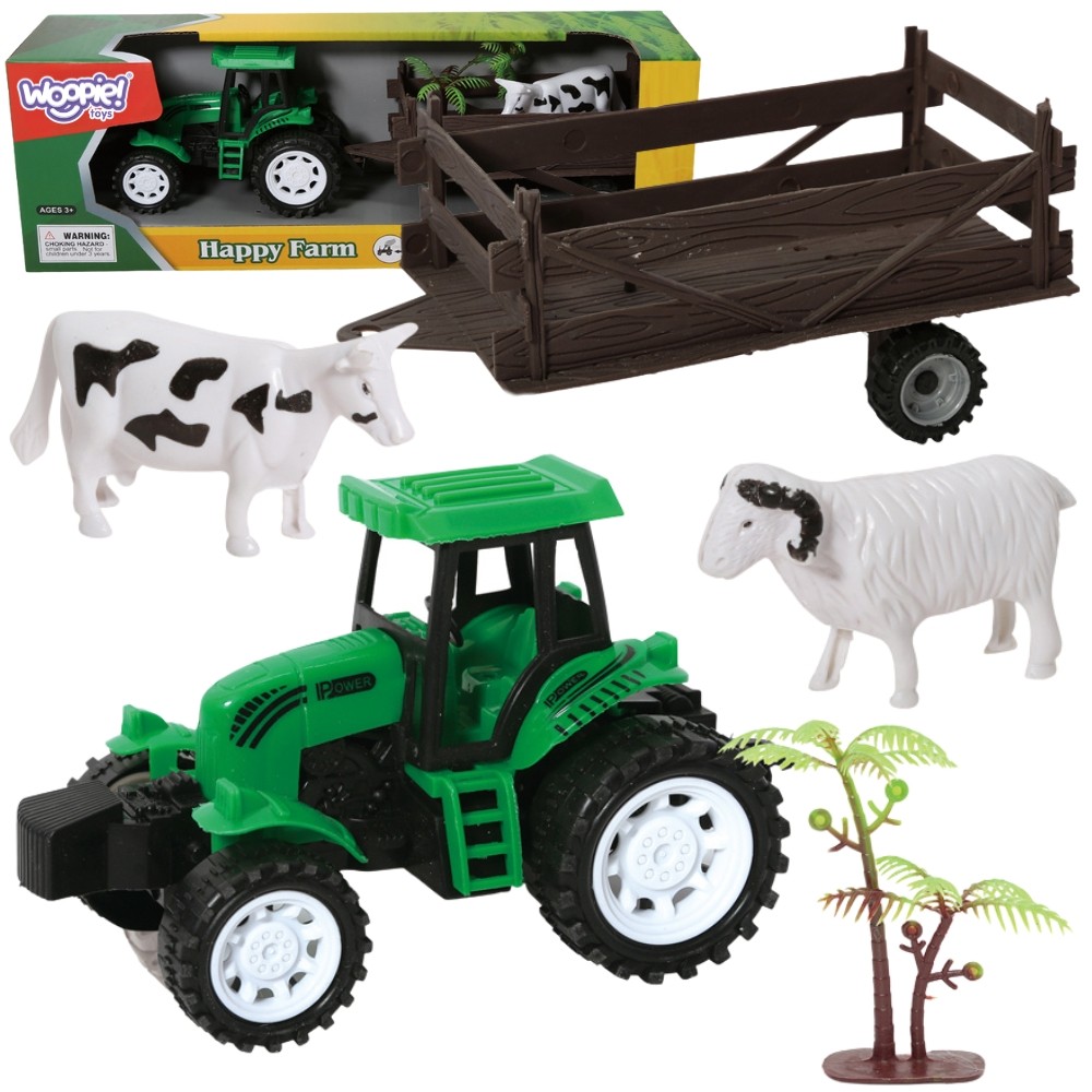 WOOPIE Farm Tractor with Trailer and Animals - Slika 4