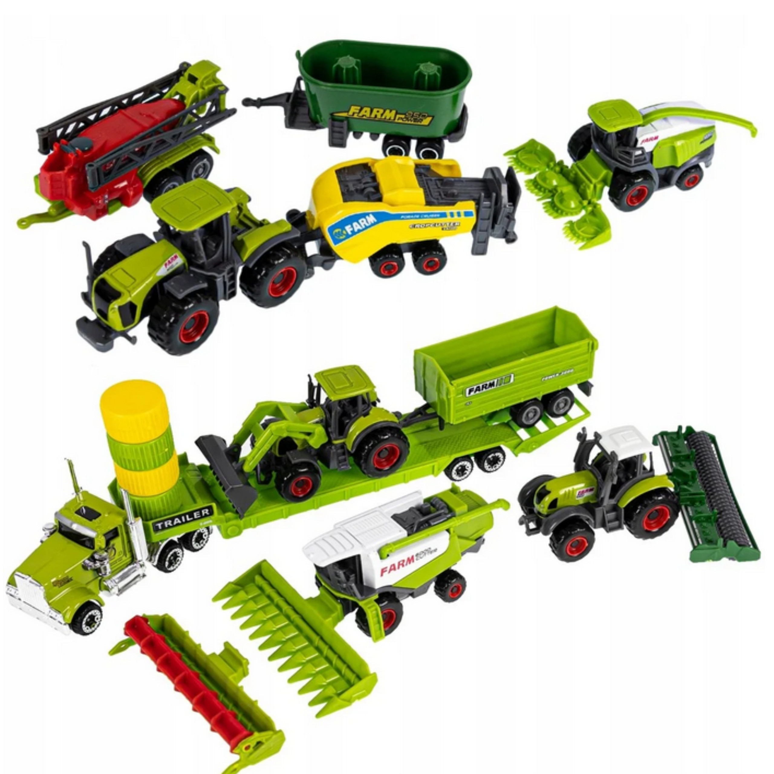 WOOPIE Set of Tractors and Agricultural Machines with Animals - Slika 4