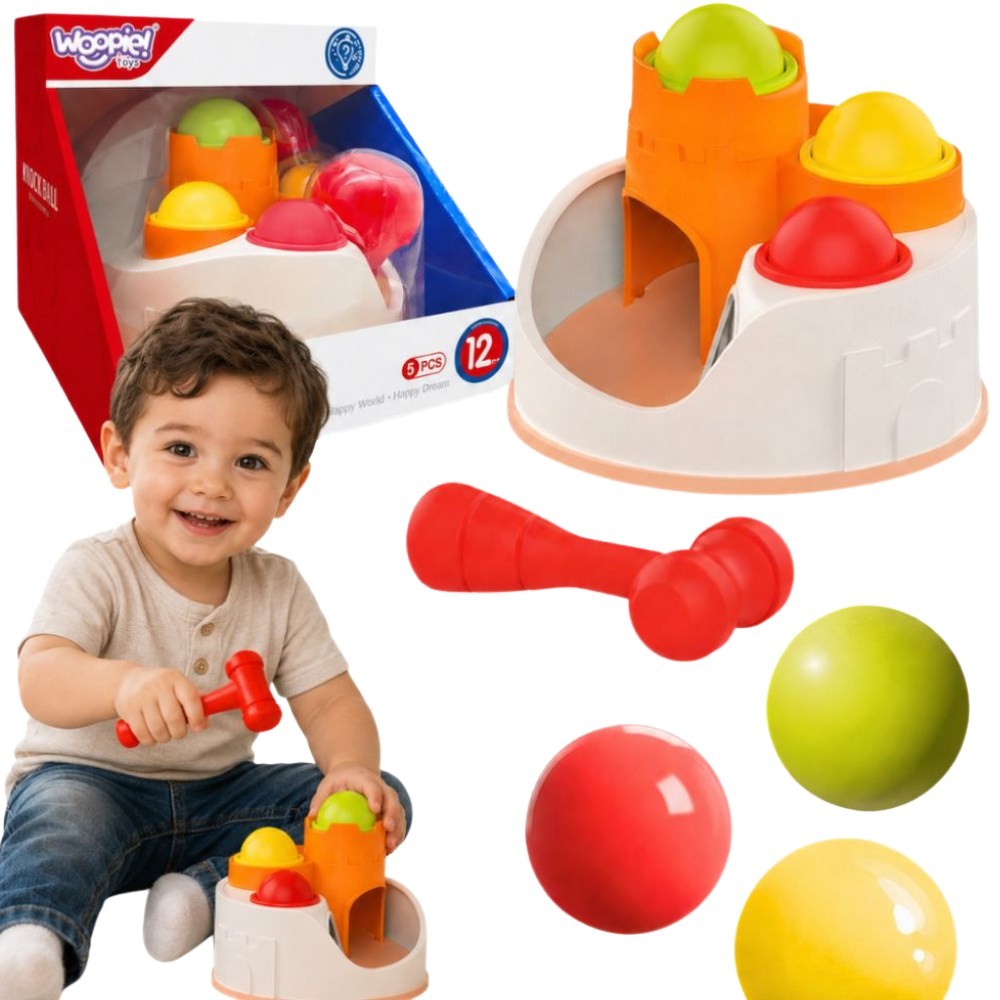 WOOPIE Punch Lock lopte Hammer edukativna igračka 12m+