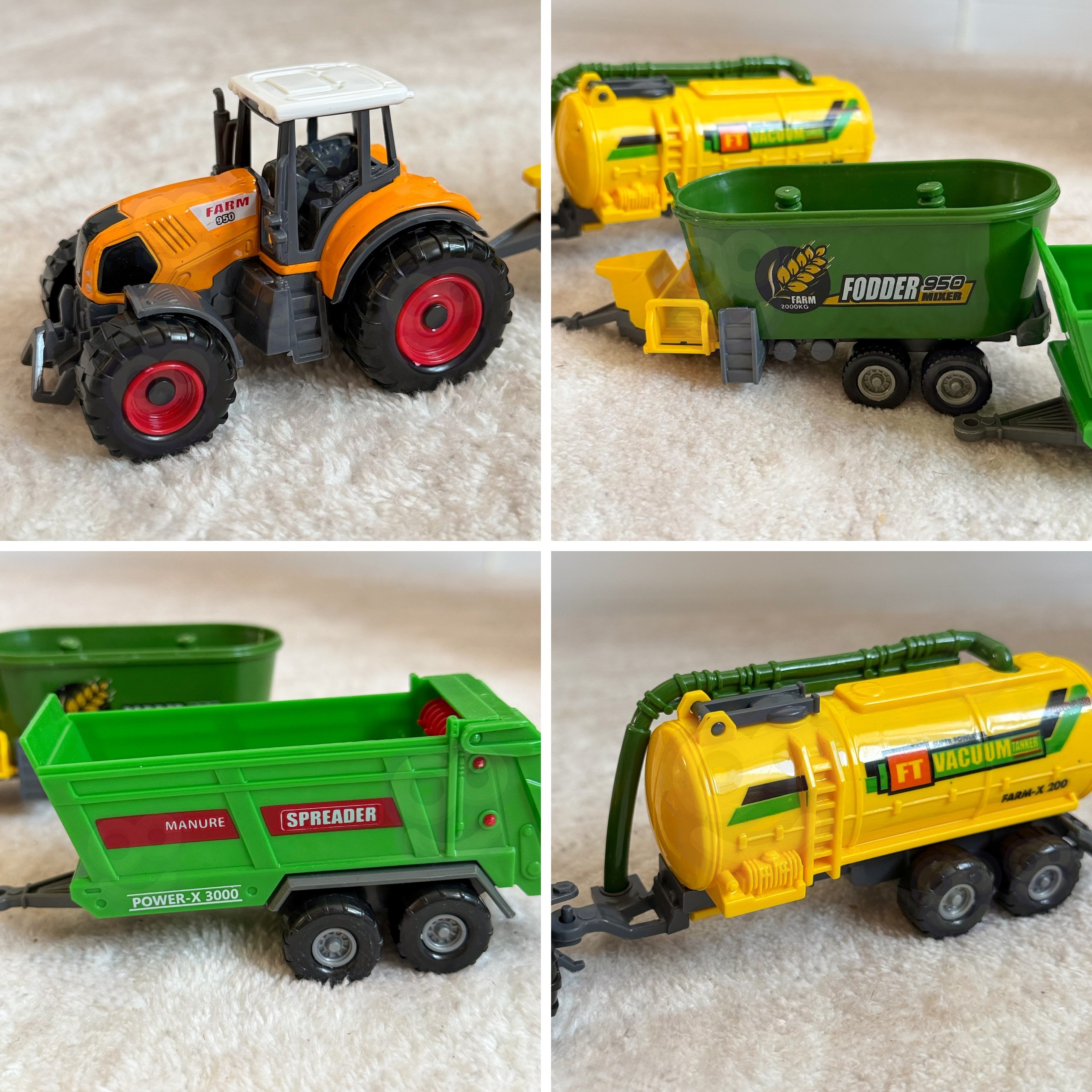 WOOPIE Mini Farmer Set Tractors with Trailers - Slika 4
