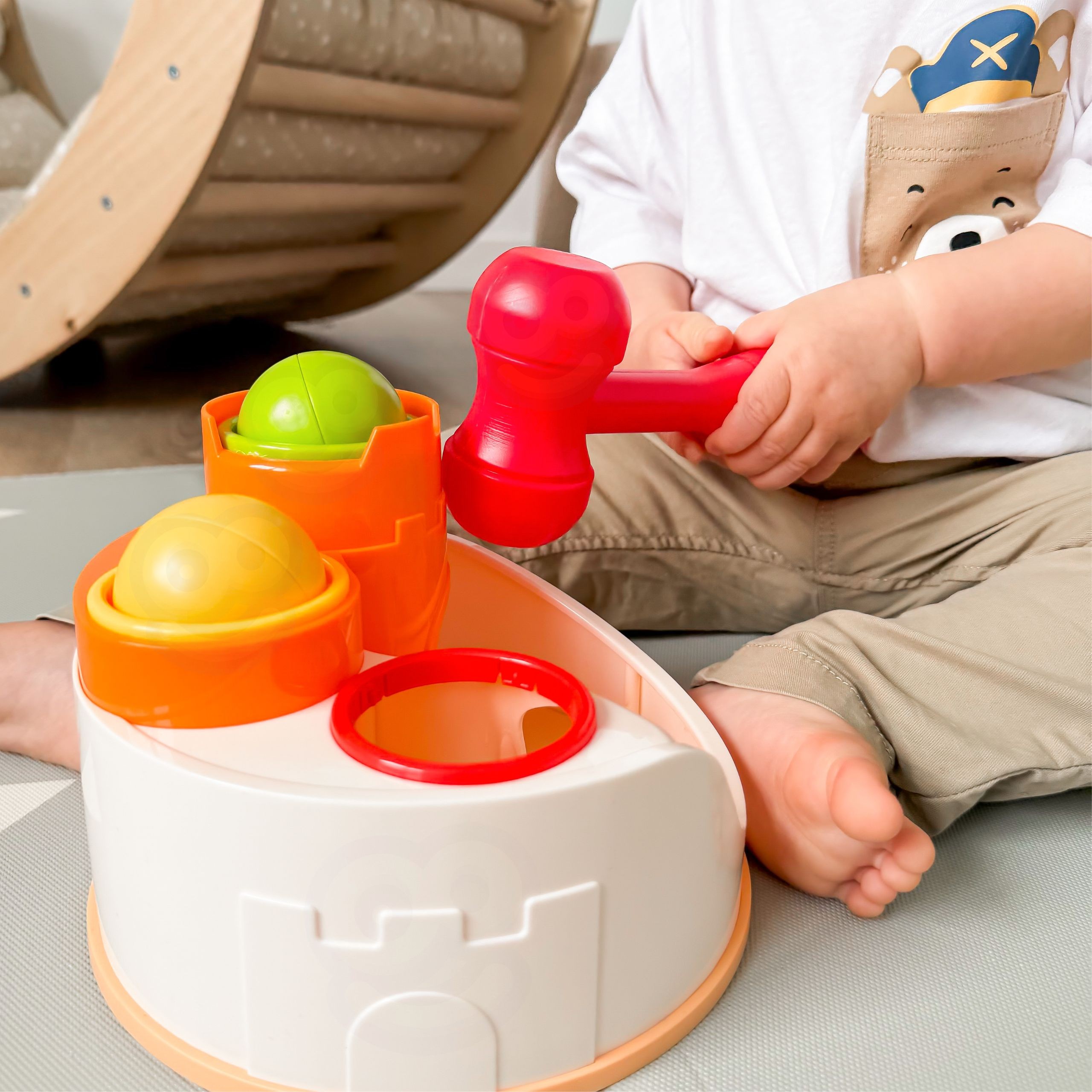 WOOPIE Punch Lock lopte Hammer edukativna igračka 12m+ - Slika 2