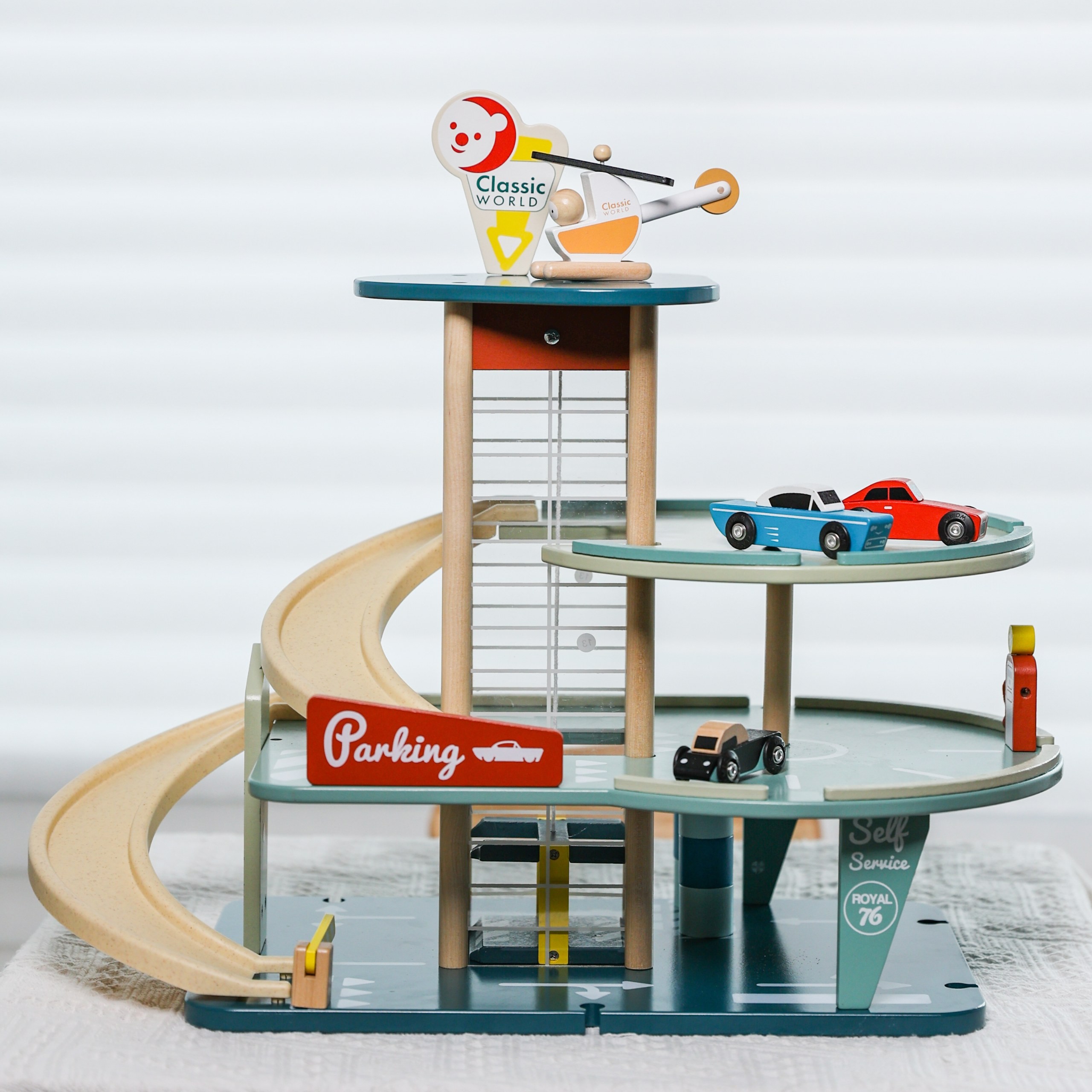 CLASSIC WORLD Multi-storey Car Parking Helicopter Distributor Car Wash + Acc. - Slika 6