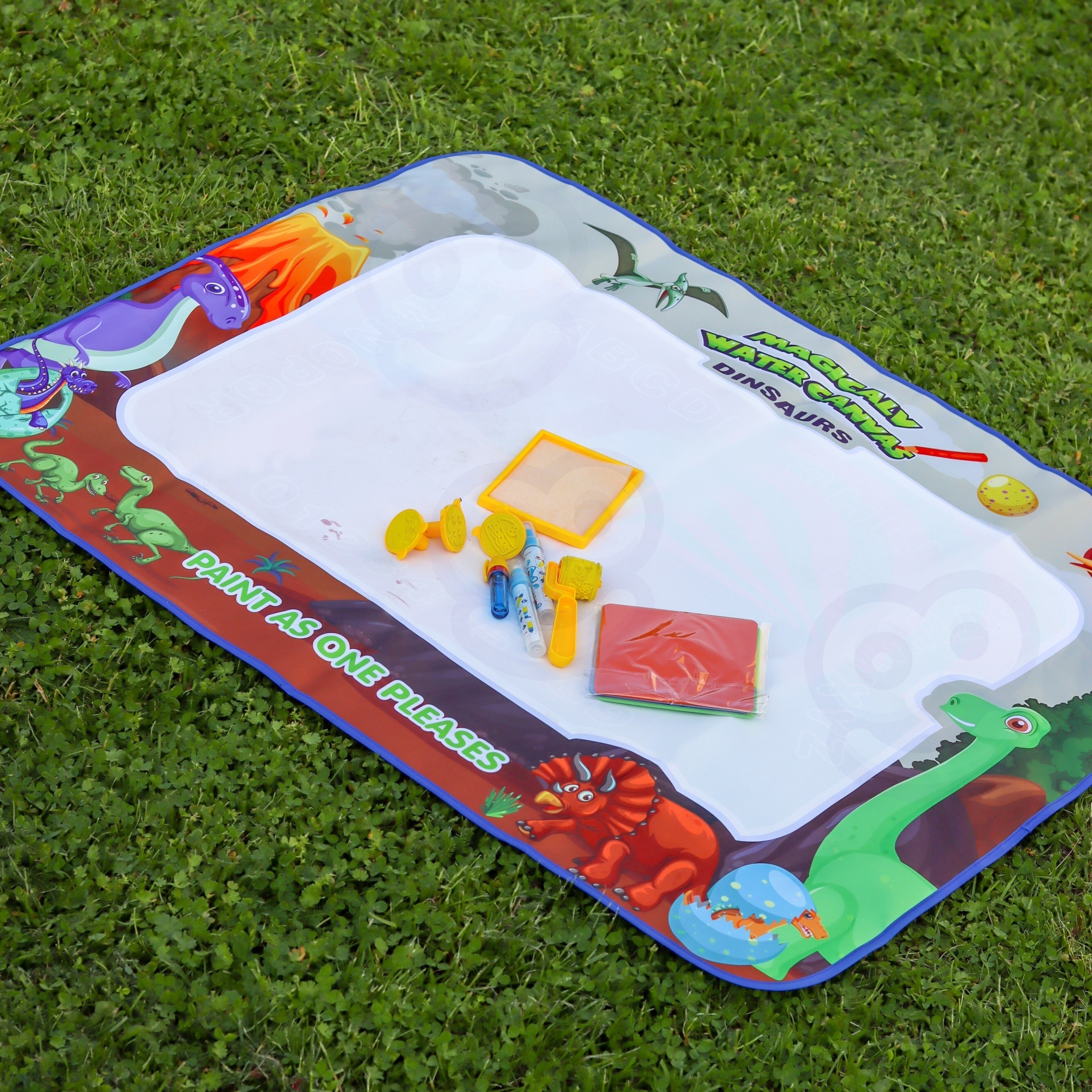 WOOPIE Magic Water Painting Mat XXL Number Stamps 100x80 cm - Slika 4