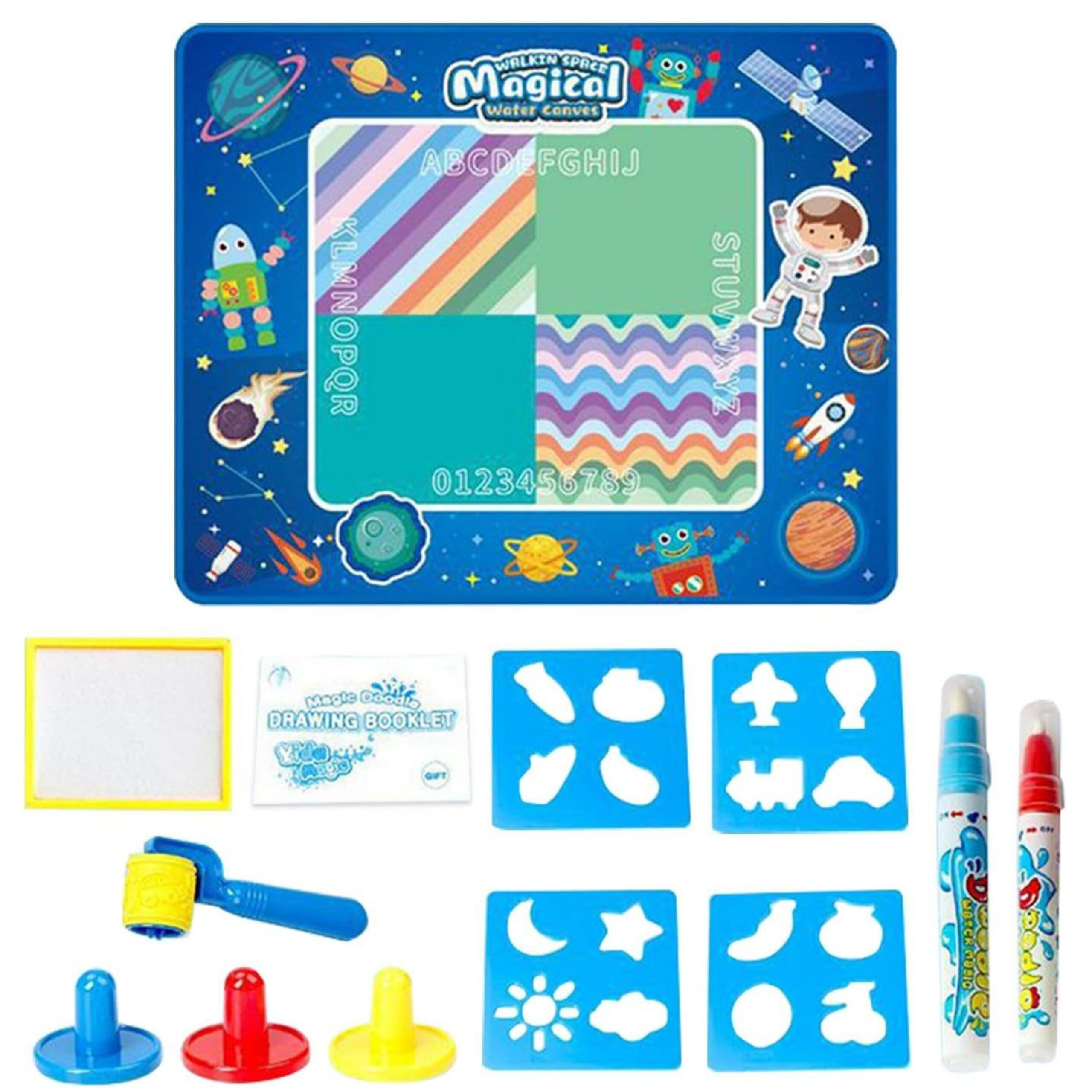 WOOPIE Magic Water Painting Mat XXL Number Stamps 100x80 cm - Slika 7