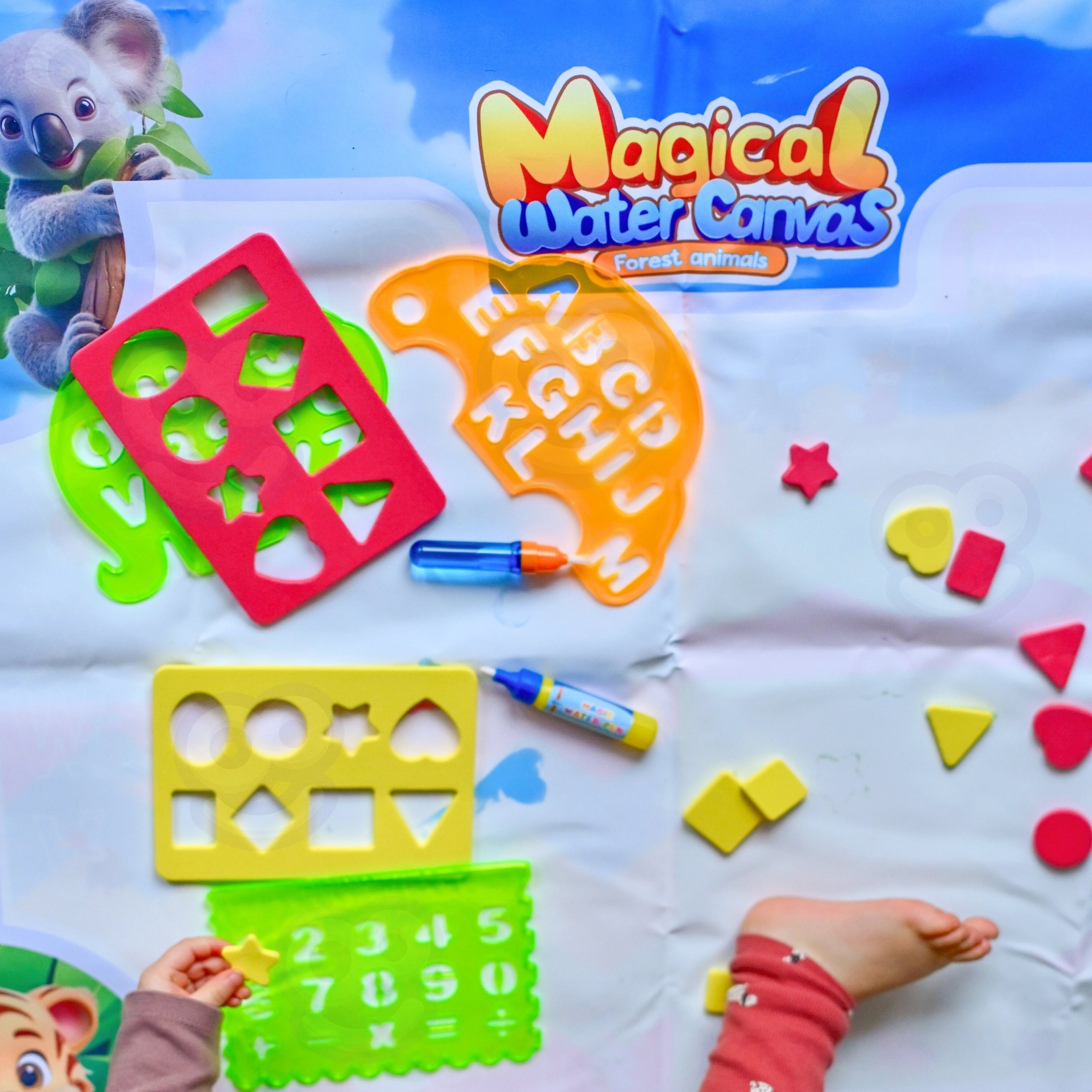 WOOPIE Safari Water Painting Mat Letters and Numbers - Slika 3