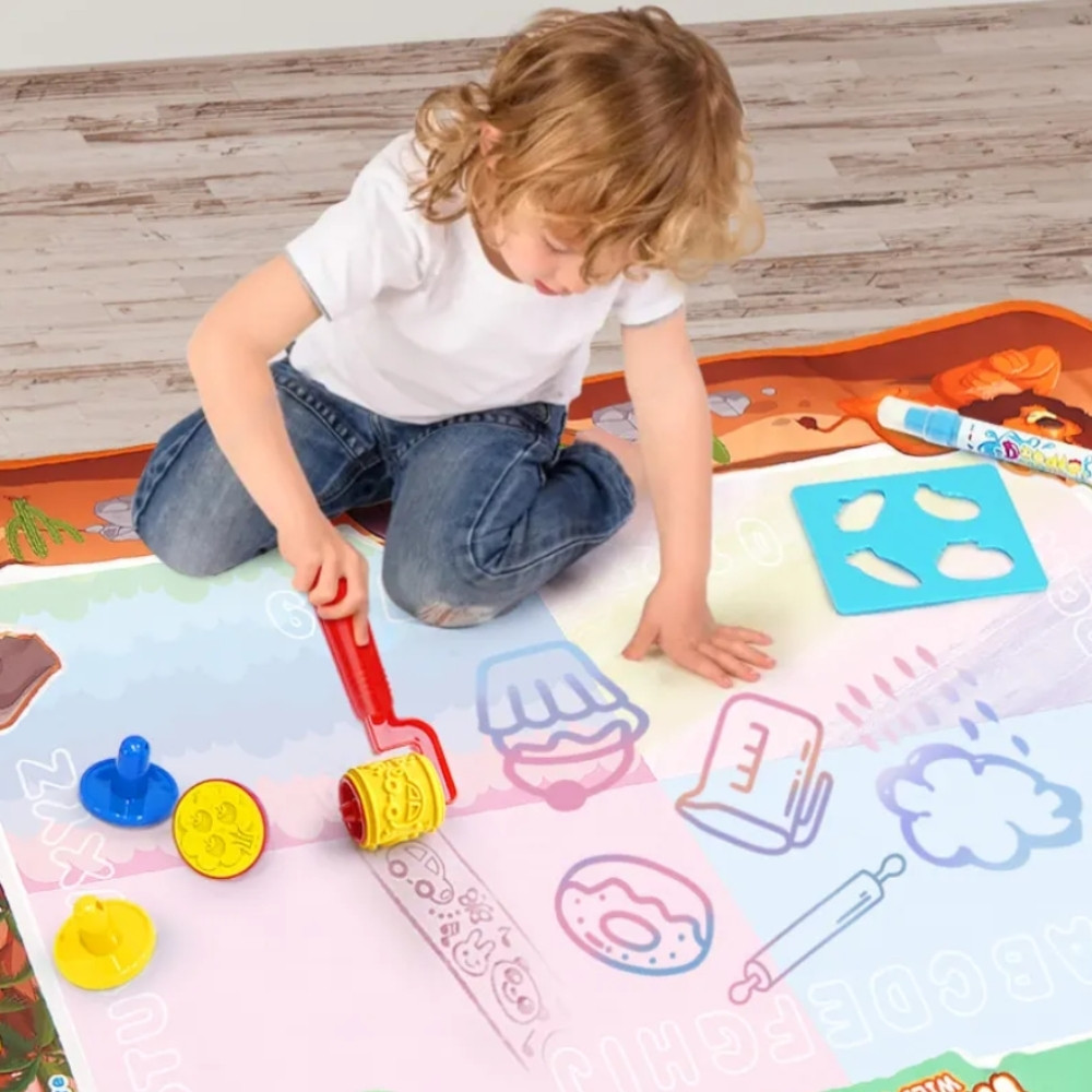 WOOPIE Magic Water Painting Mat XXL Number Stamps 100x80 cm - Slika 8