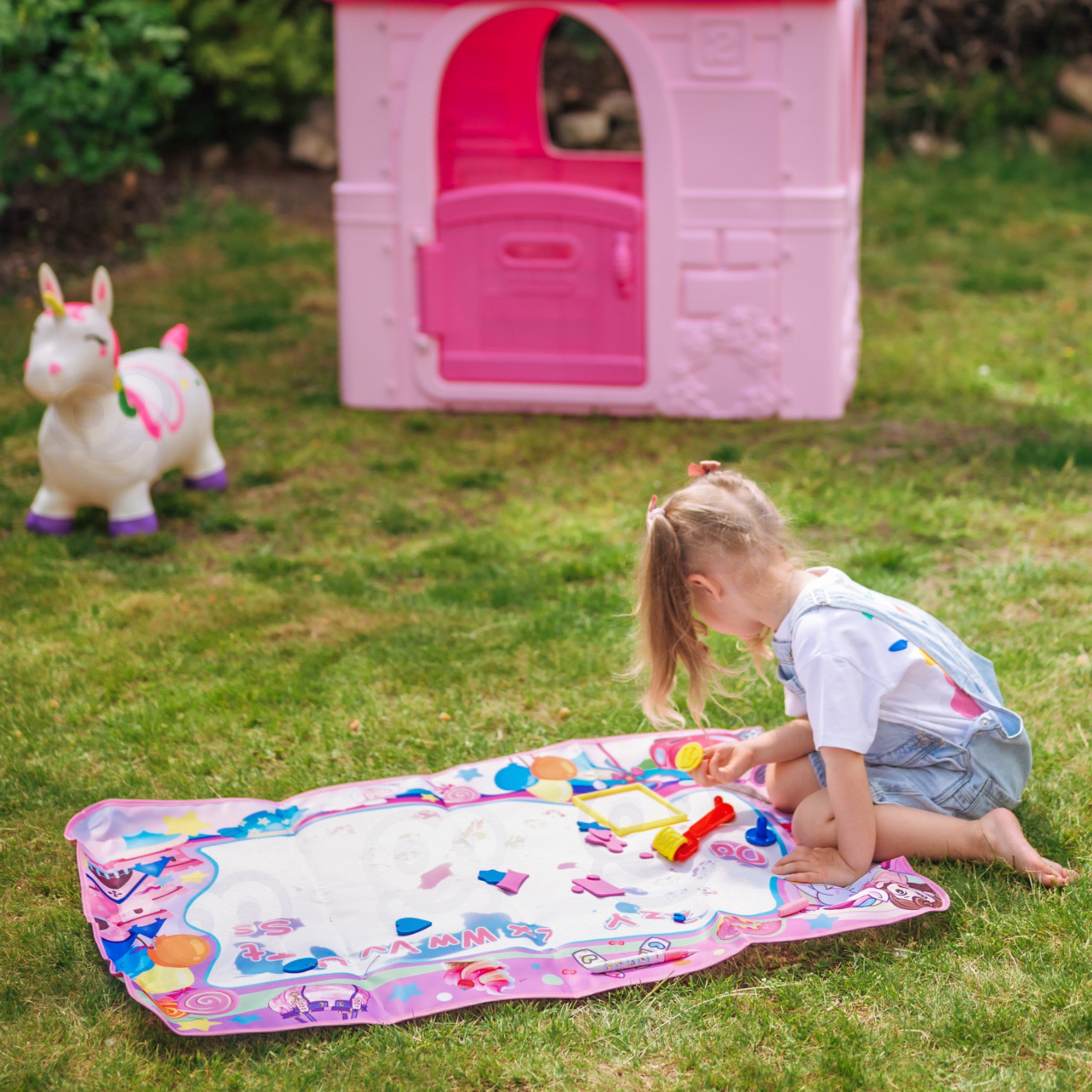 WOOPIE Water Painting Mat 2 in 1 XXL 100x70cm Glows in the Dark - Slika 4