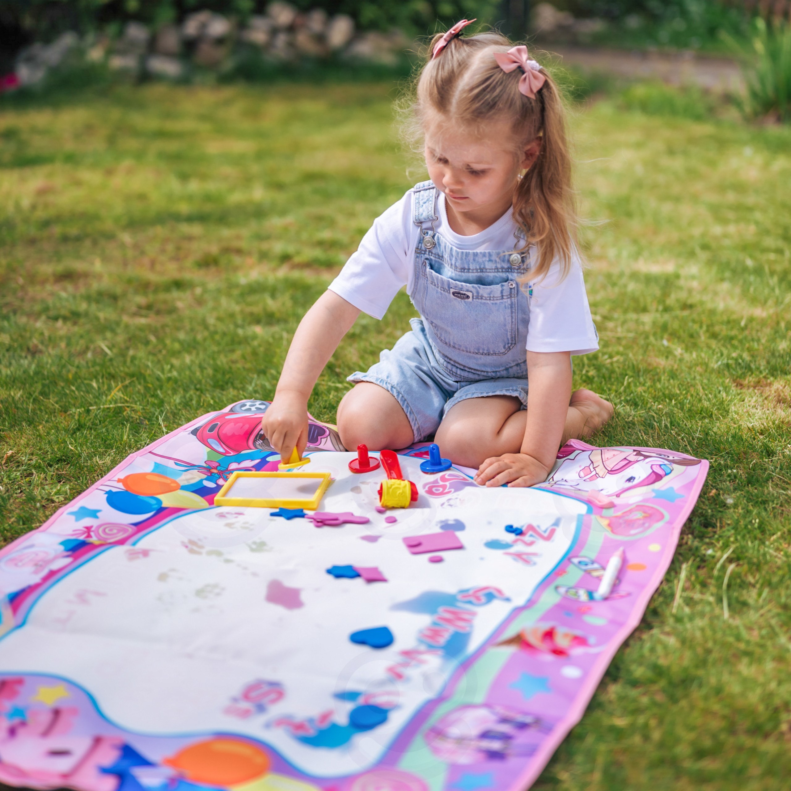 WOOPIE Water Painting Mat 2 in 1 XXL 100x70cm Glows in the Dark - Slika 8