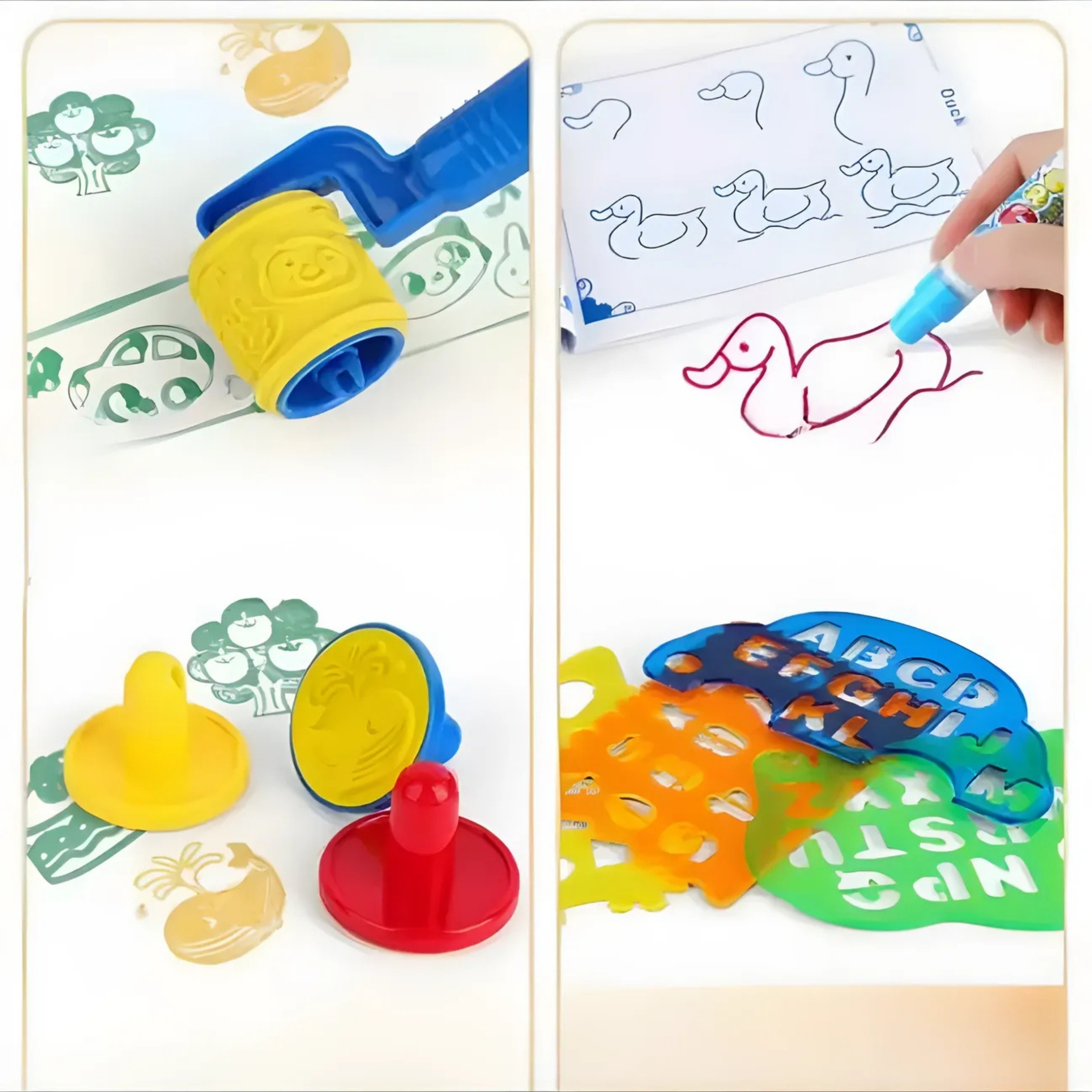 WOOPIE Magic Water Painting Mat Round ZOO 23 pcs. - Slika 4
