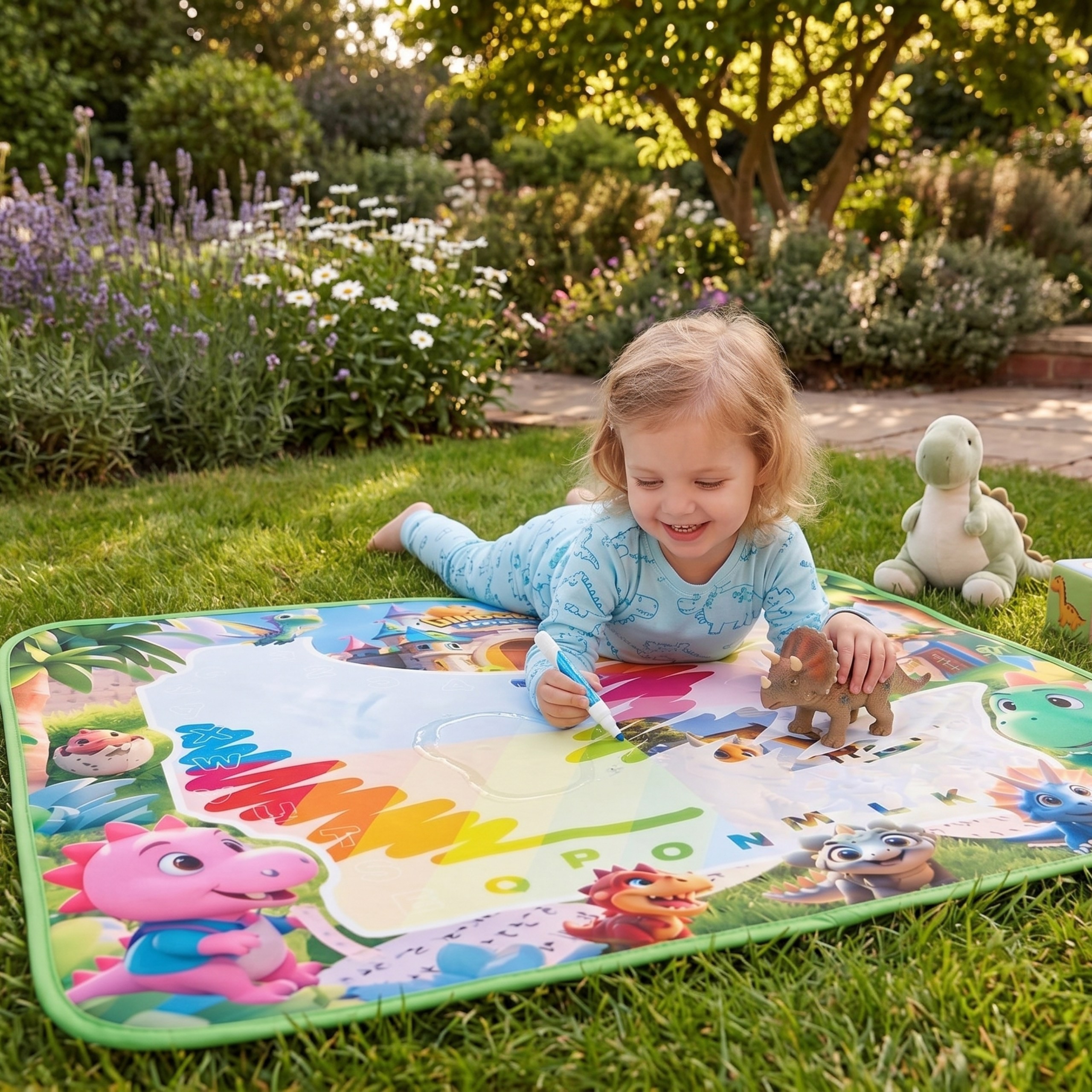 WOOPIE Water Painting Mat for Kids with Dinosaurs + Accessories - Slika 4