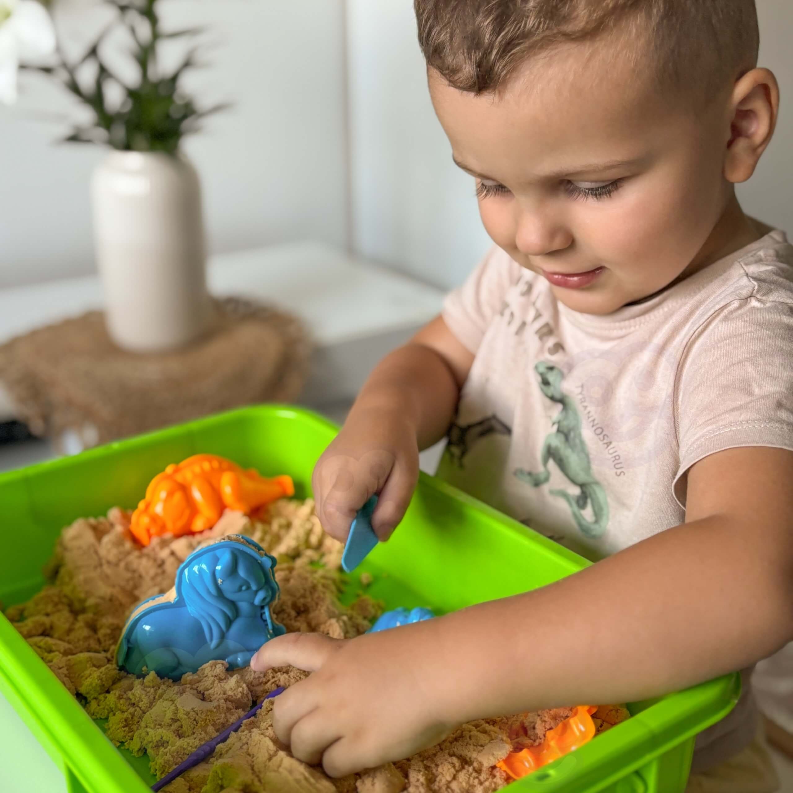 WOOPIE Kinetic Sand 1.5 kg XXL Set ZOO Safari Table with Molds - Slika 5