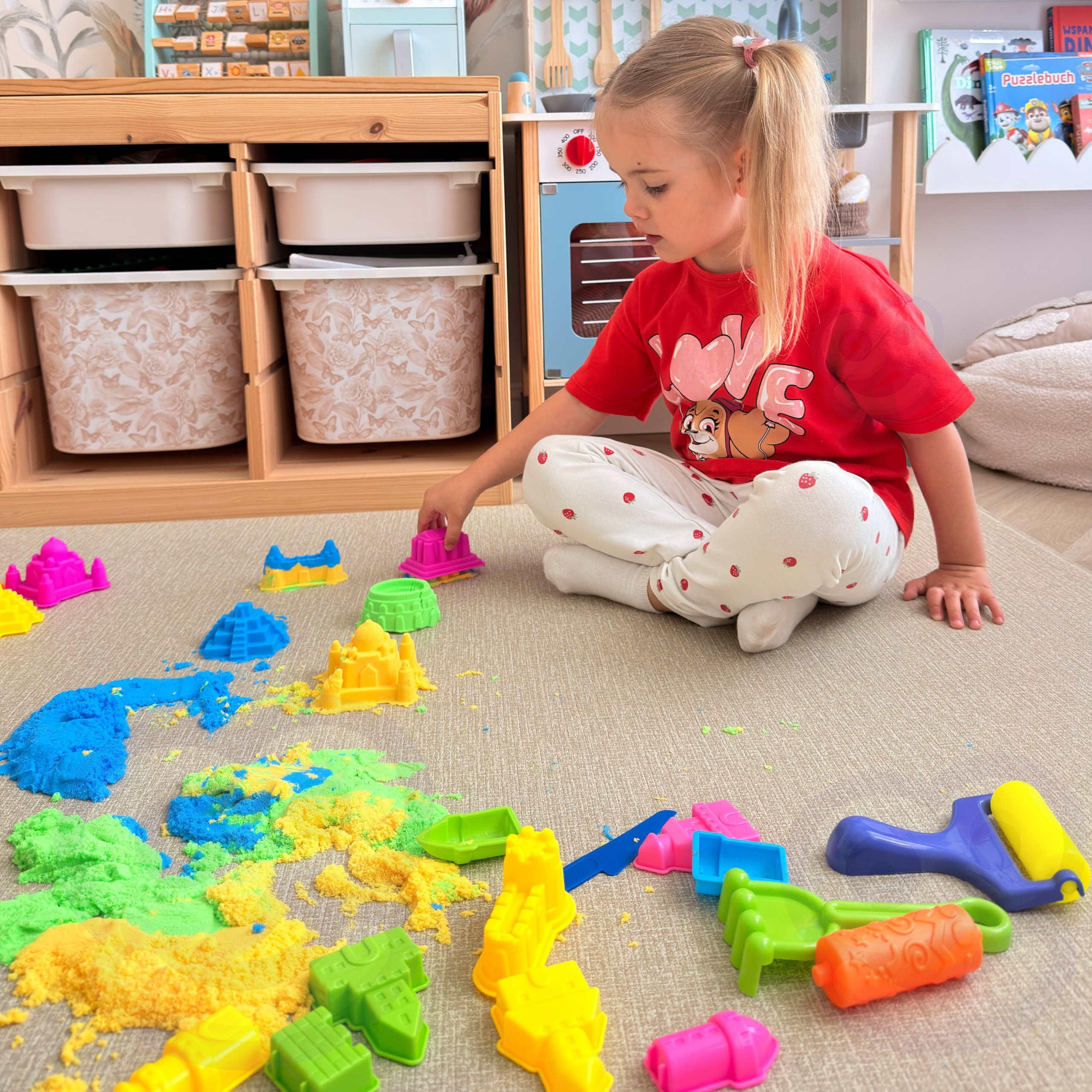 WOOPIE Kinetic Sand Magic Castle Set 22 pcs Suitcase - Slika 3