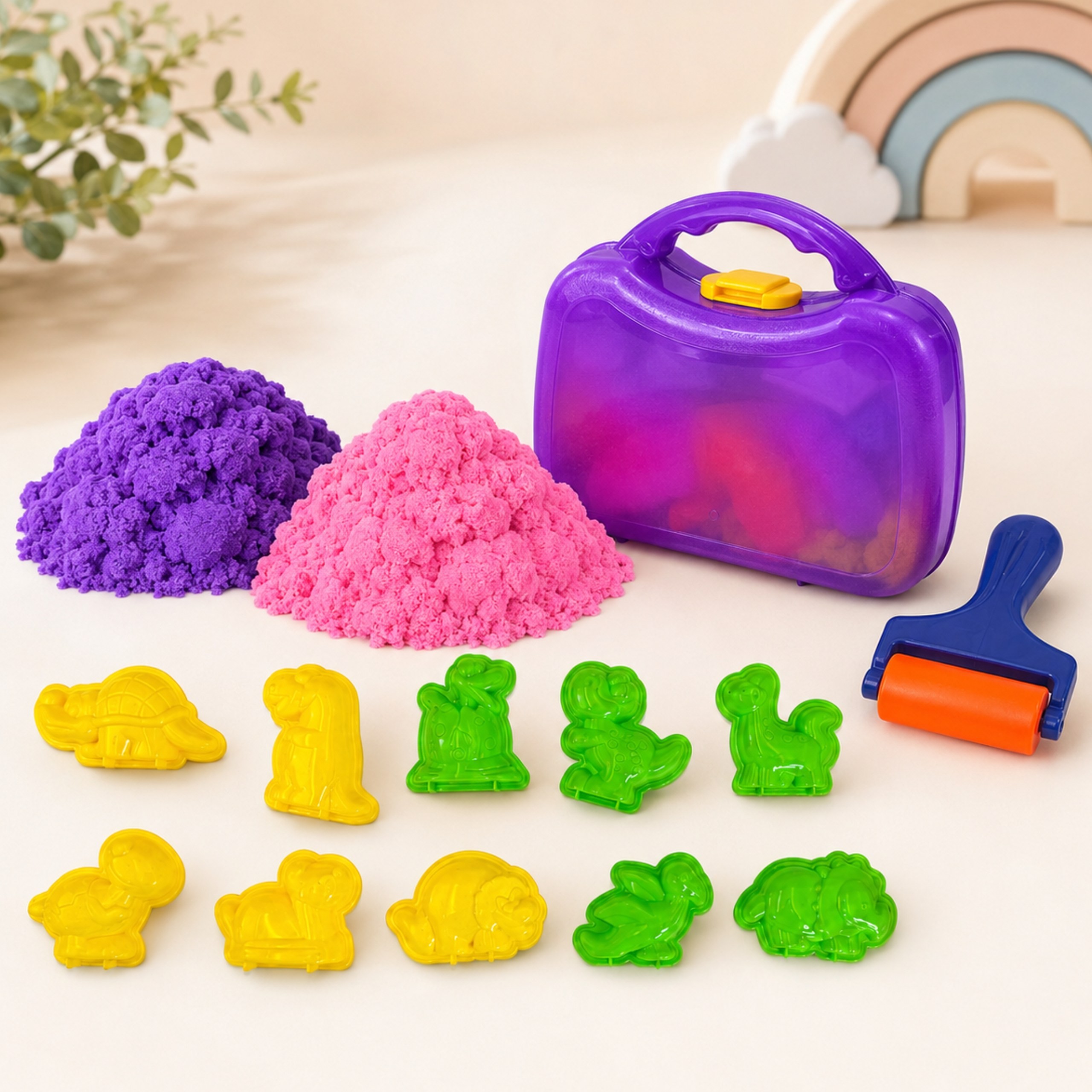 WOOPIE Kinetic Sand Set Dinosaurs 13 pcs - Slika 6