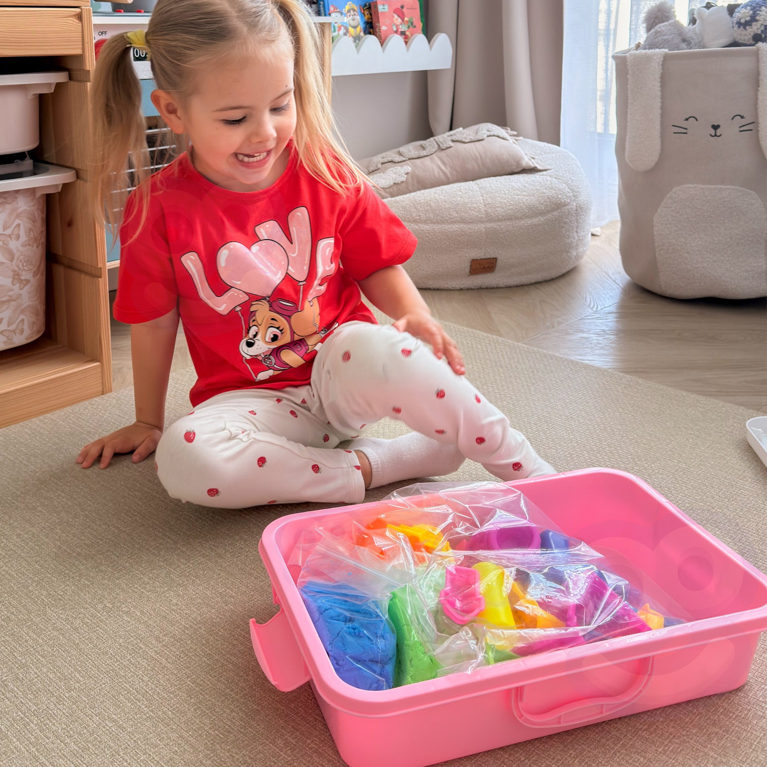 WOOPIE Kinetic Sand Magic Castle Set 22 pcs Suitcase - Slika 4