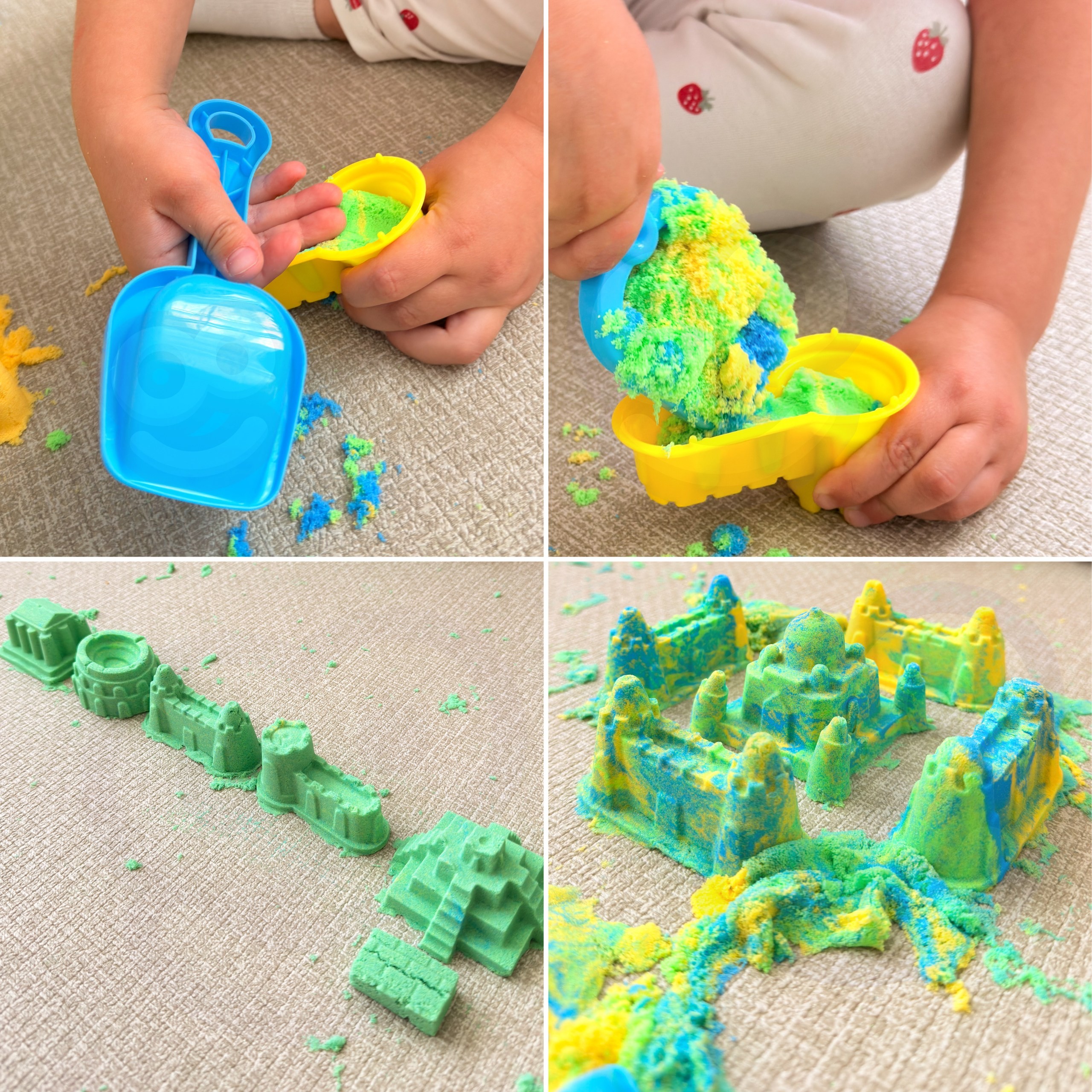 WOOPIE Kinetic Sand Magic Castle Set 22 pcs Suitcase - Slika 7