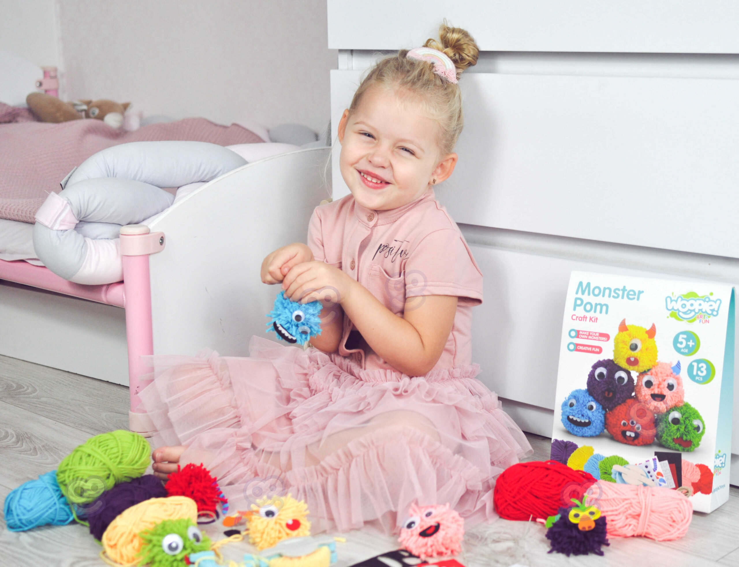 WOOPIE ART&FUN Monster Pom Creative Kit - Slika 4