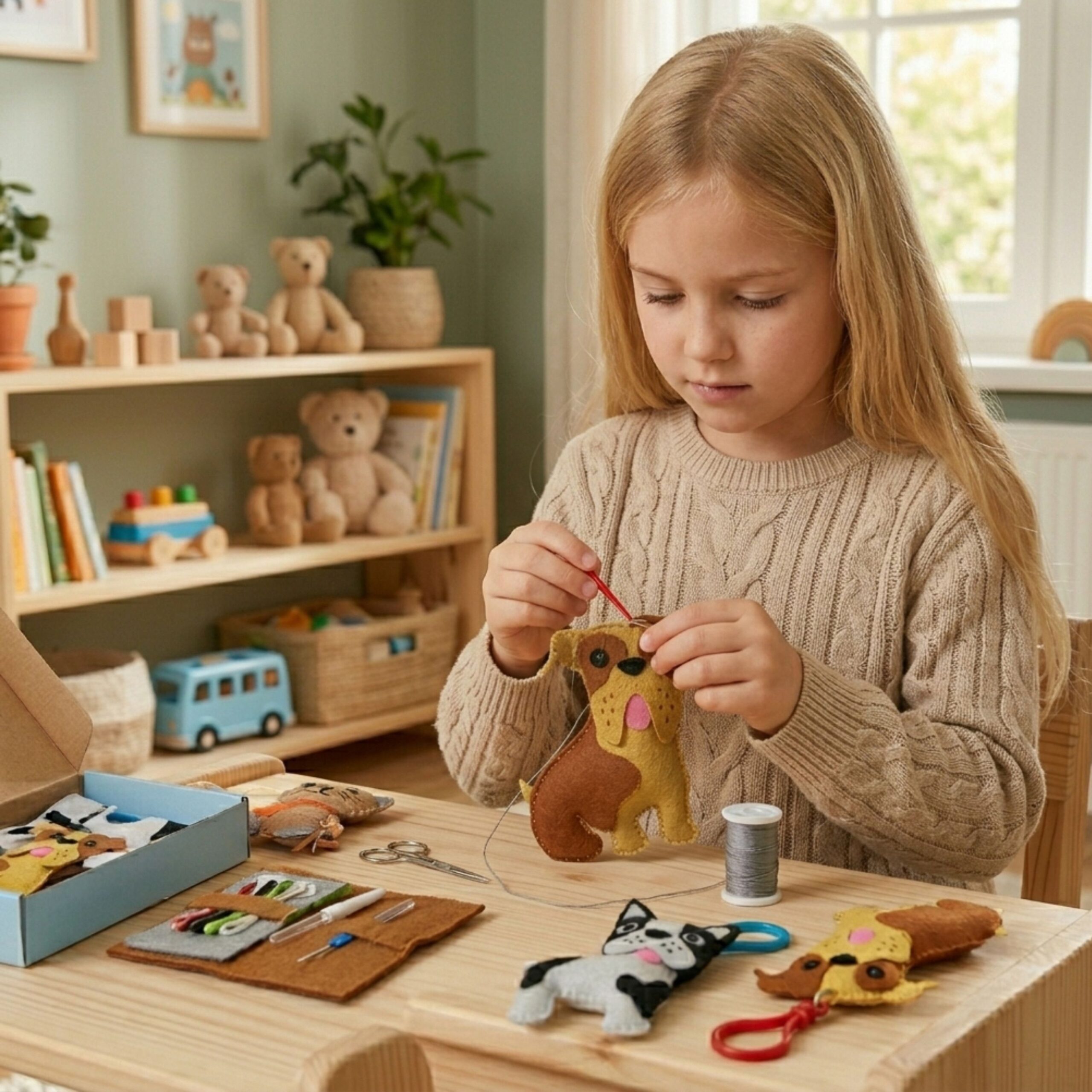 Woopie DIY Keychain Sewing Kit for Kids - Slika 3