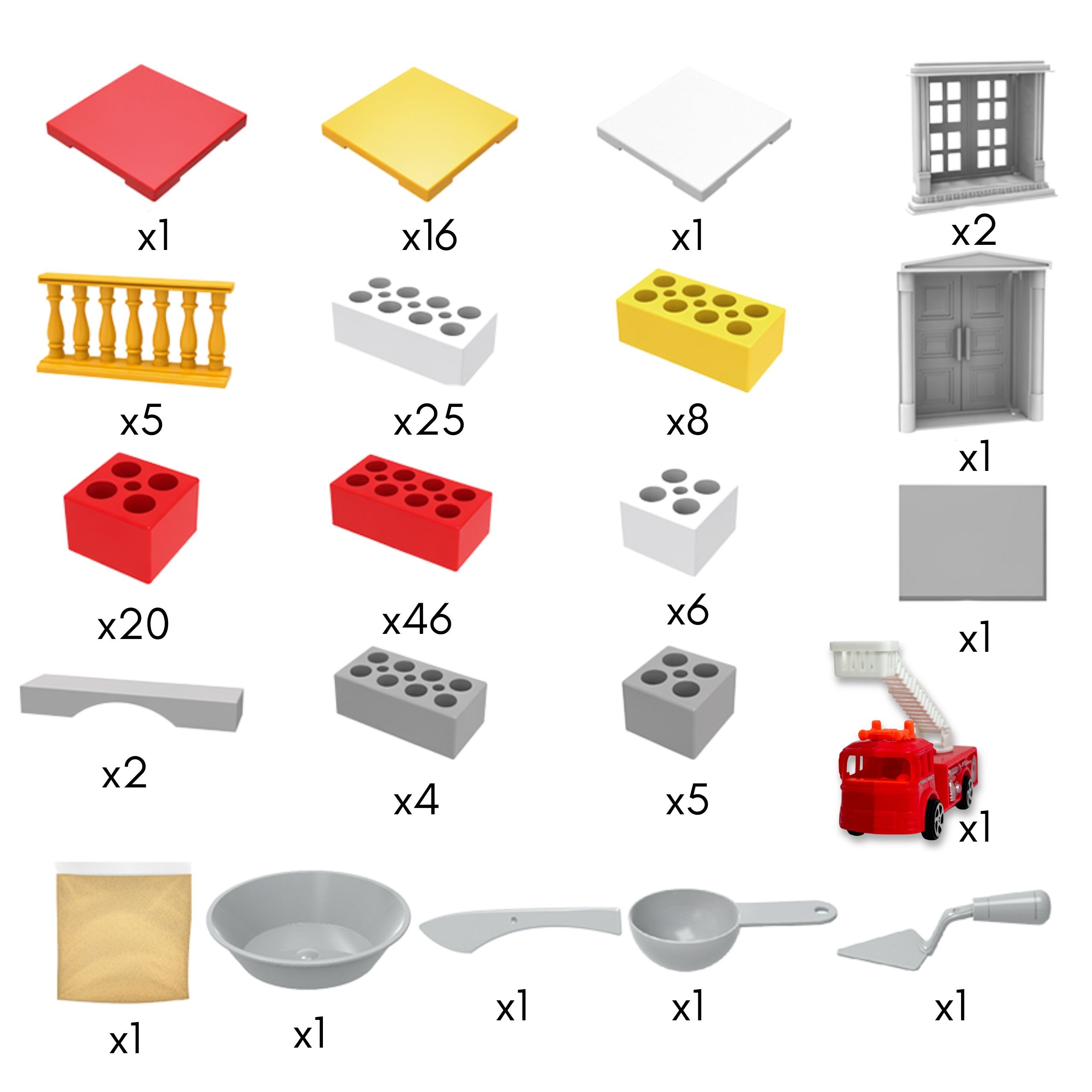 WOOPIE Construction Set Fire Station Truck 140 pieces for Kids - Slika 3