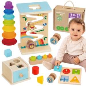 WOOPIE GREEN Box 6in1 13-15m Montessori Educational Sensory FSC