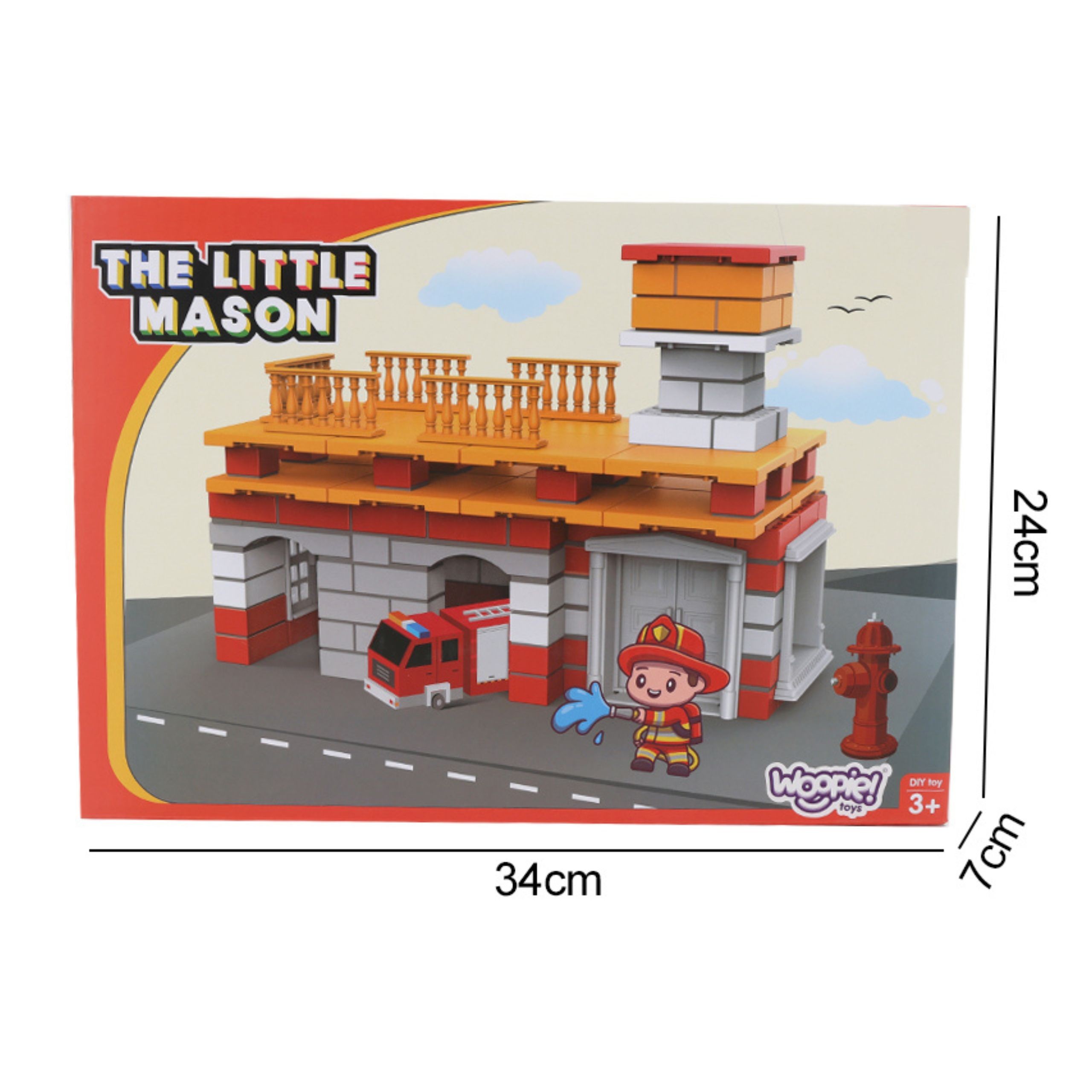 WOOPIE Construction Set Fire Station Truck 140 pieces for Kids - Slika 4