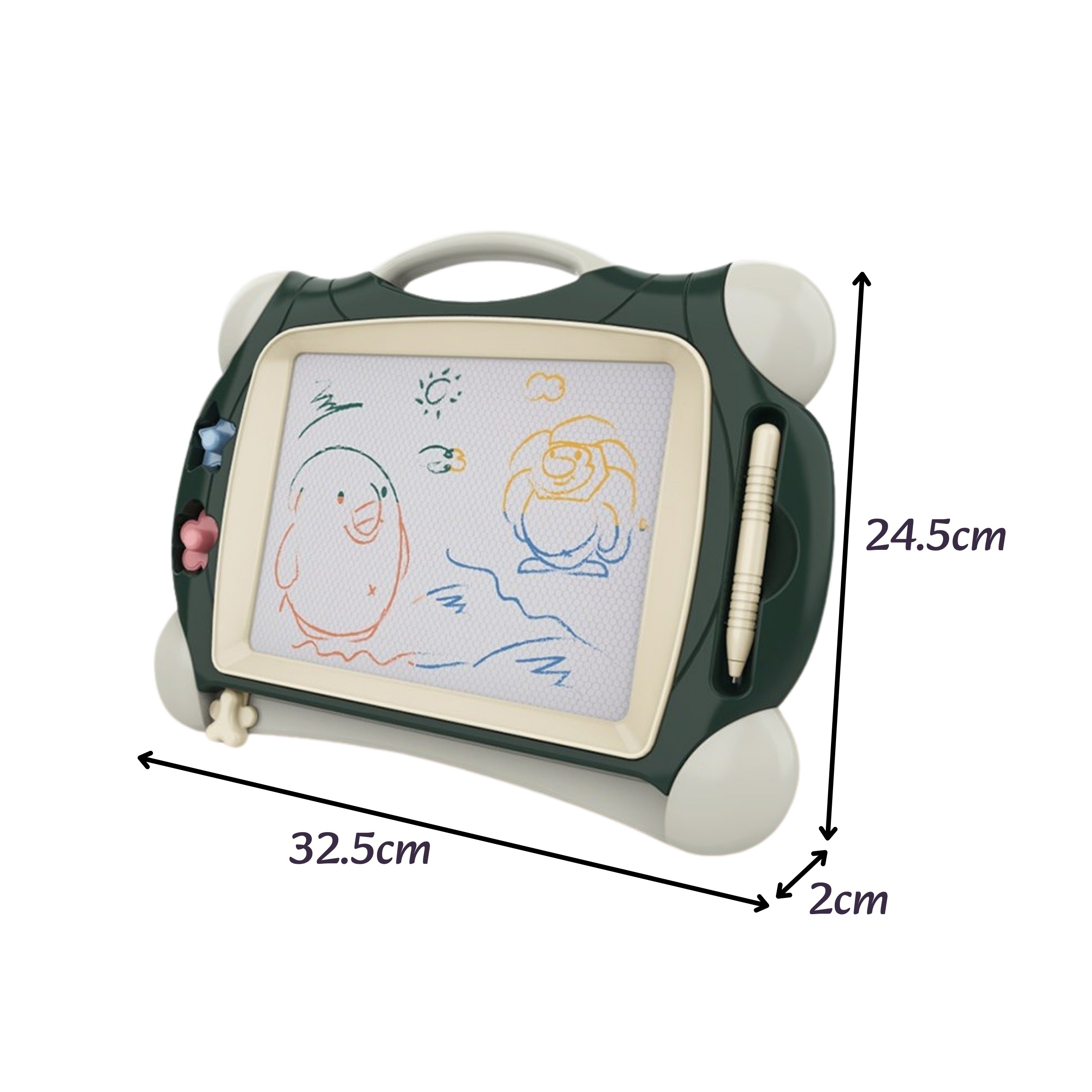 WOOPIE Magnetic Color Marker Board + 2 Green Stamps - Slika 6
