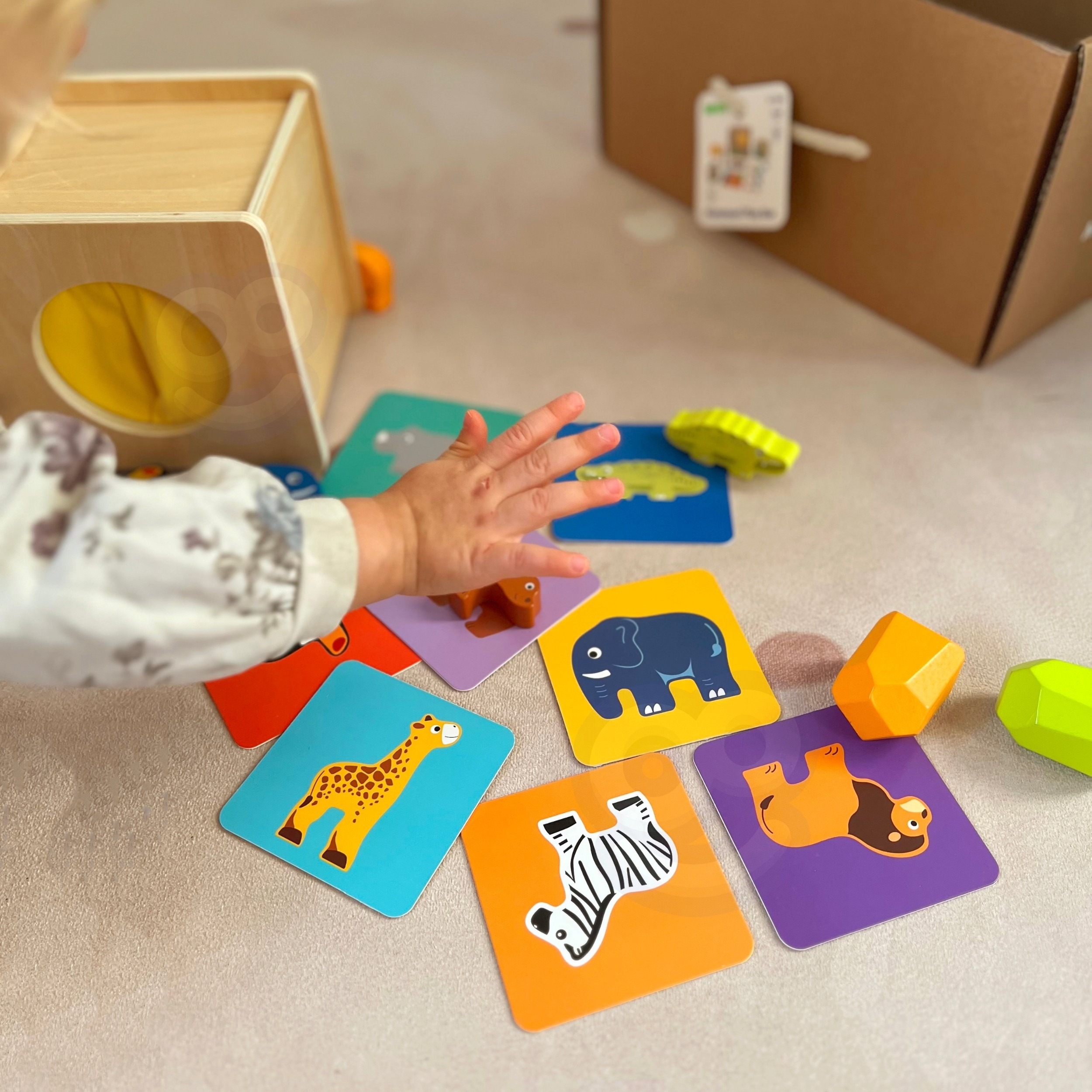 WOOPIE GREEN Box XXL Montessori Educational 7in1 Sensory Box 31-36 Months FSC - Slika 2