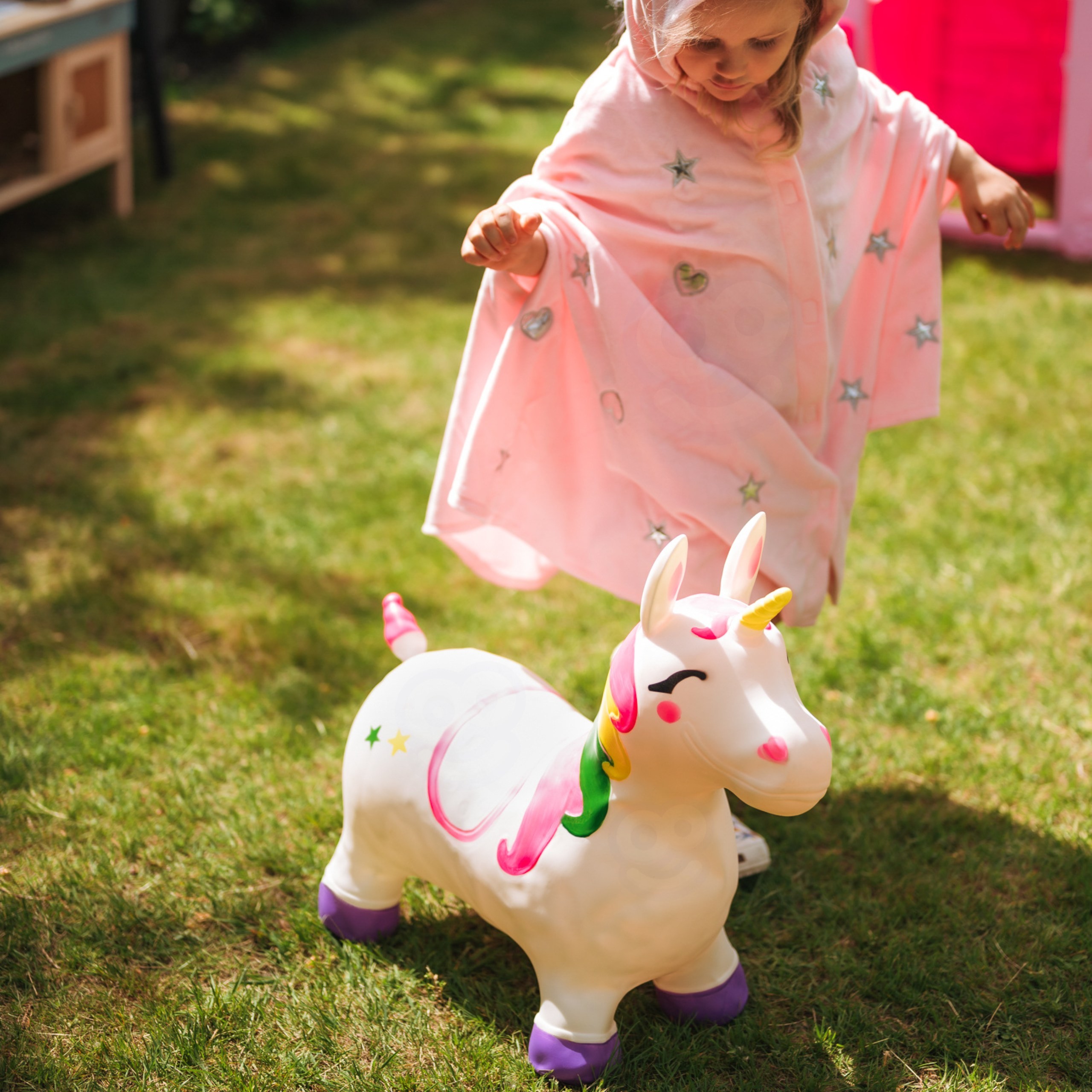 WOOPIE Rubber Jumper for Jumping Unicorn White + Pump - Slika 6
