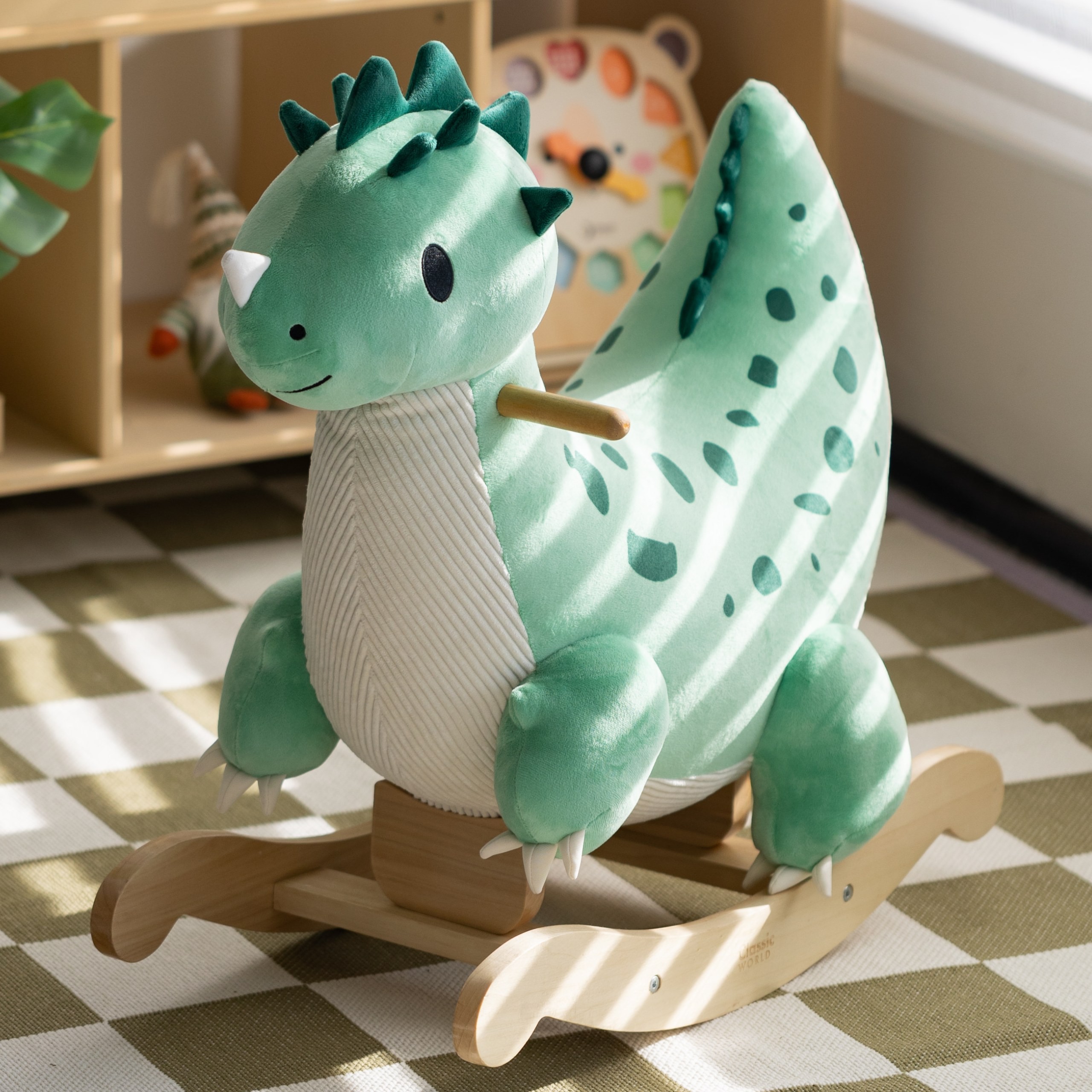CLASSIC WORLD Wooden Rocking Dinosaur - Slika 3