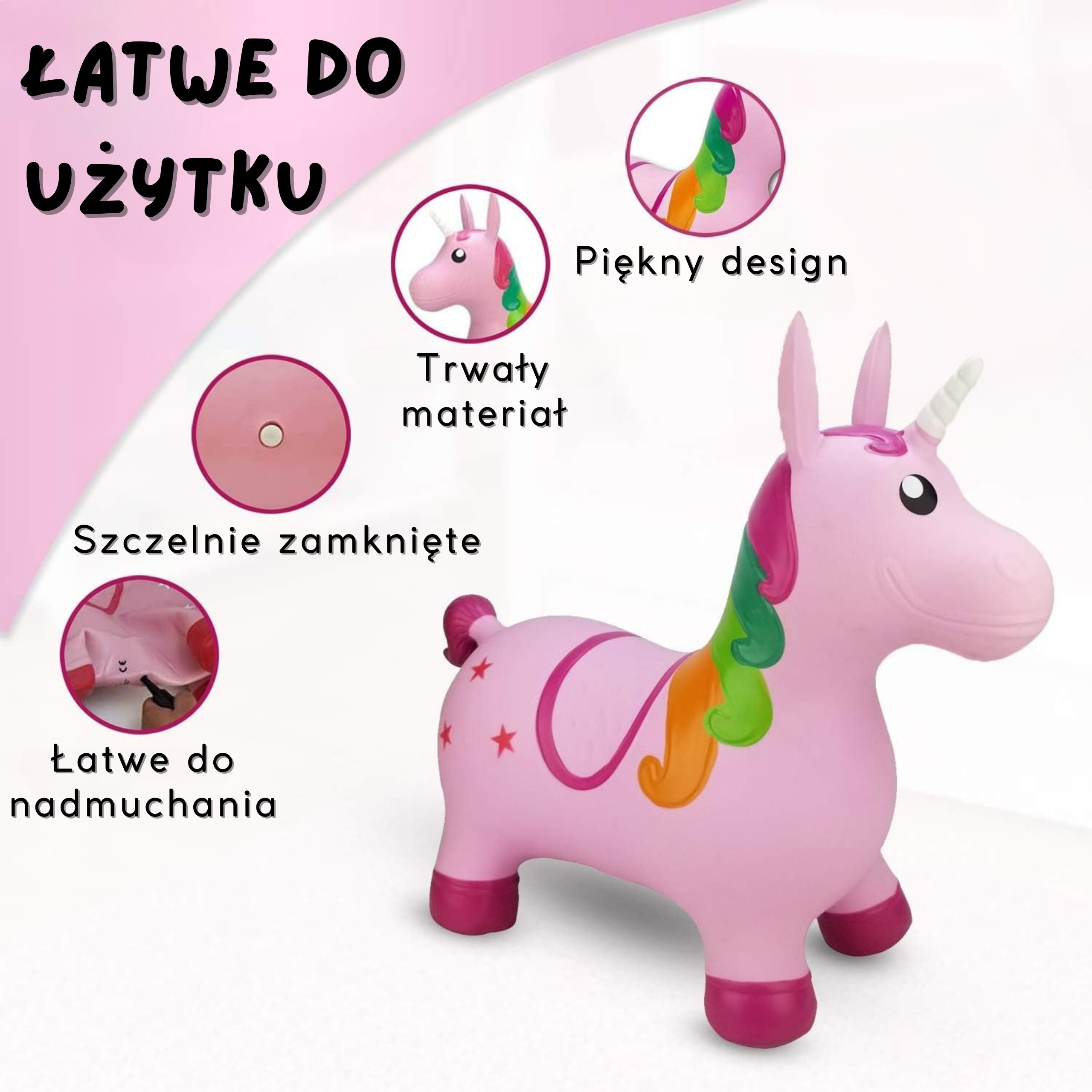 WOOPIE Pink Unicorn Jumper + Pump - Slika 7