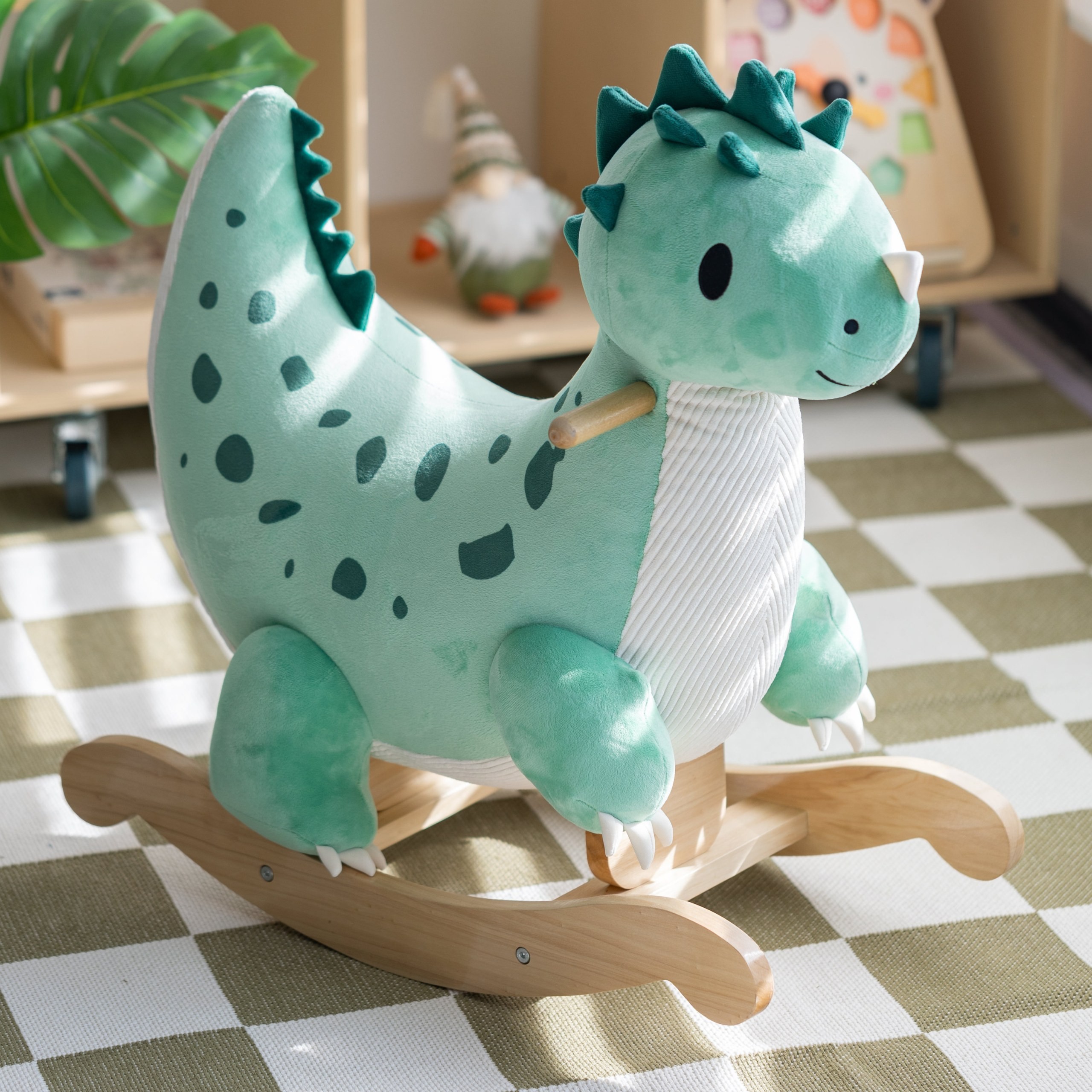 CLASSIC WORLD Wooden Rocking Dinosaur - Slika 4