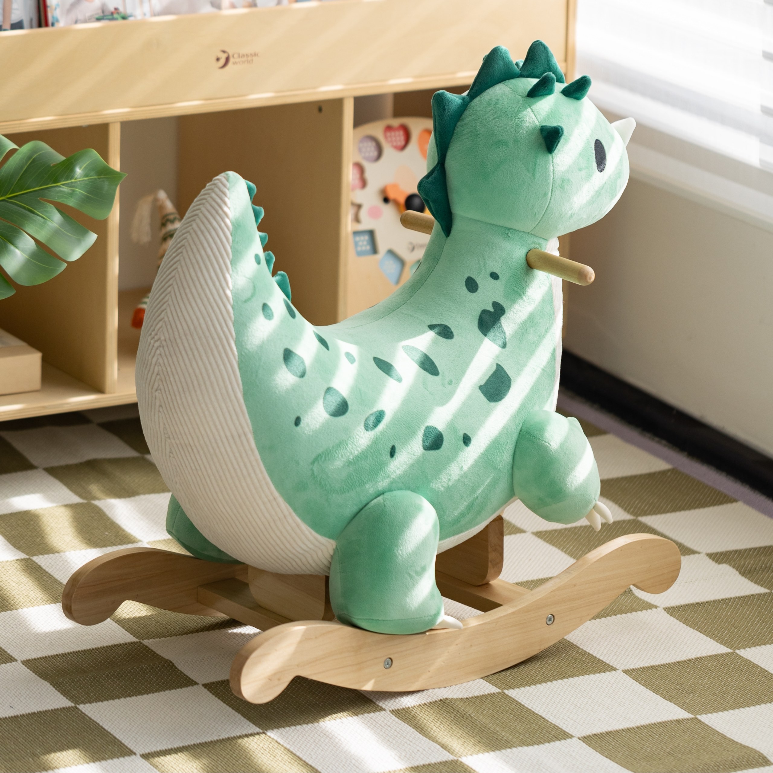 CLASSIC WORLD Wooden Rocking Dinosaur - Slika 5