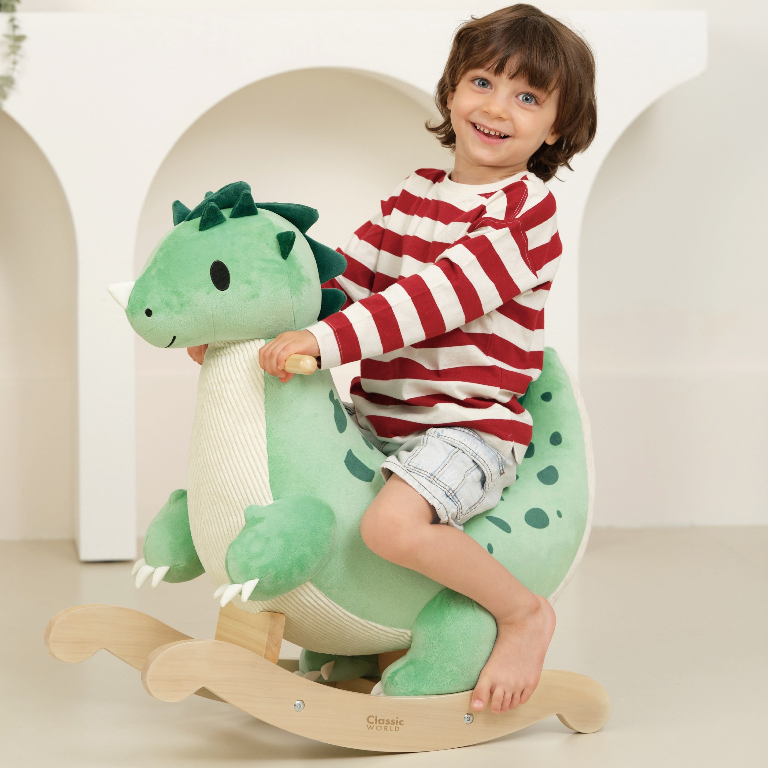 CLASSIC WORLD Wooden Rocking Dinosaur - Slika 6