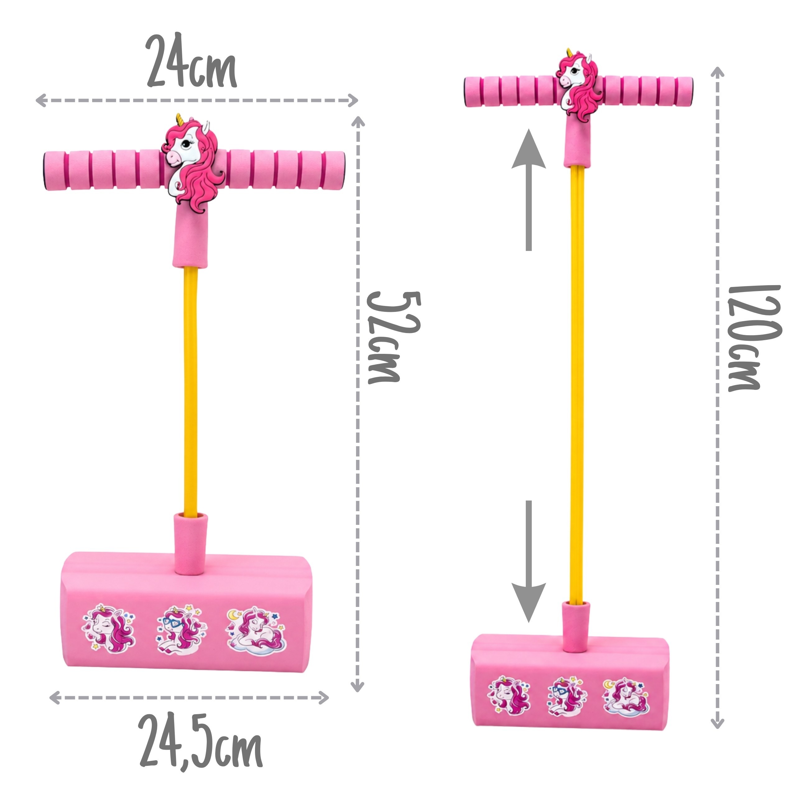 WOOPIE Foam Pogo Jumper for Kids for Jumping, Squeaking, Balance Training - Slika 5
