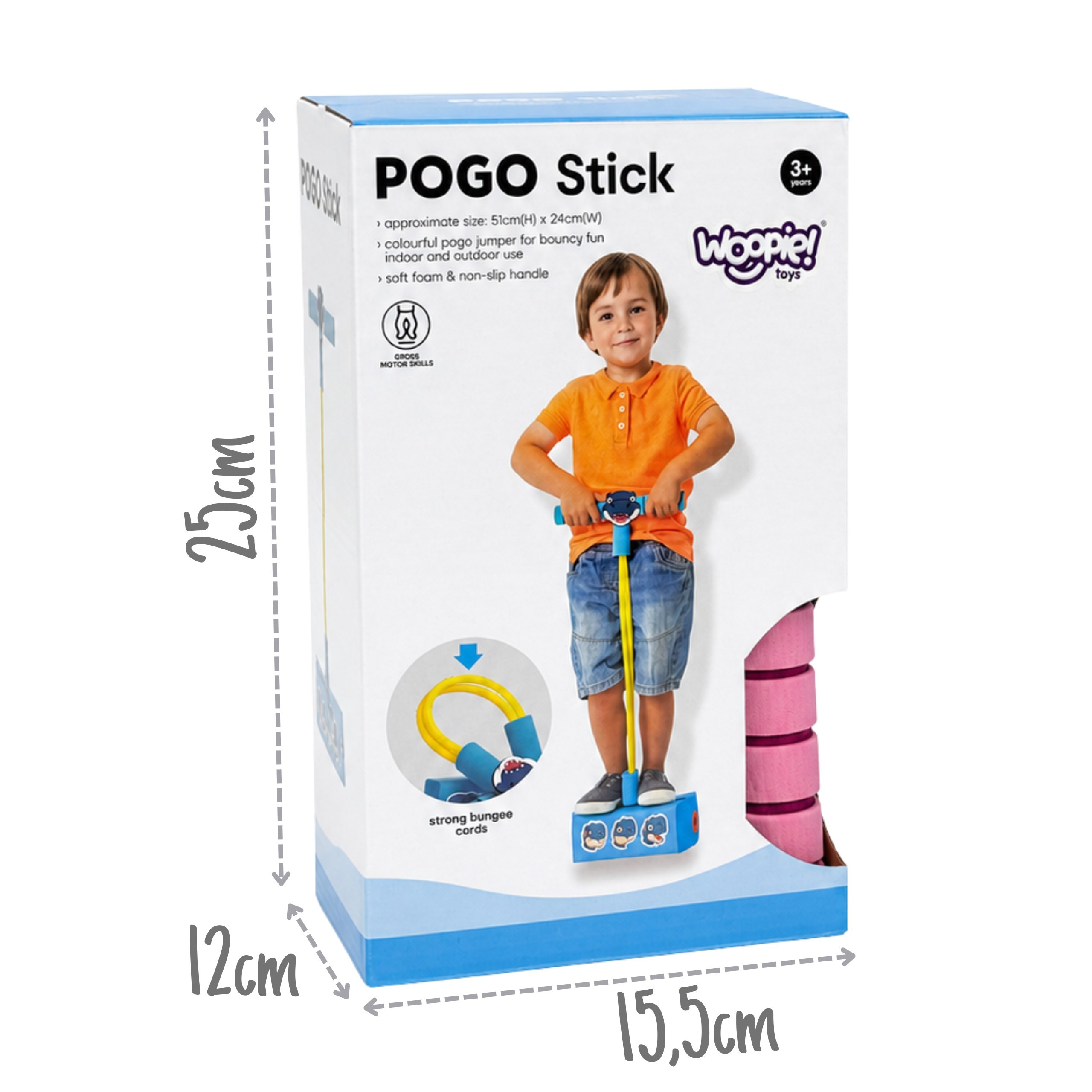 WOOPIE Foam Pogo Jumper for Kids for Jumping, Squeaking, Balance Training - Slika 6