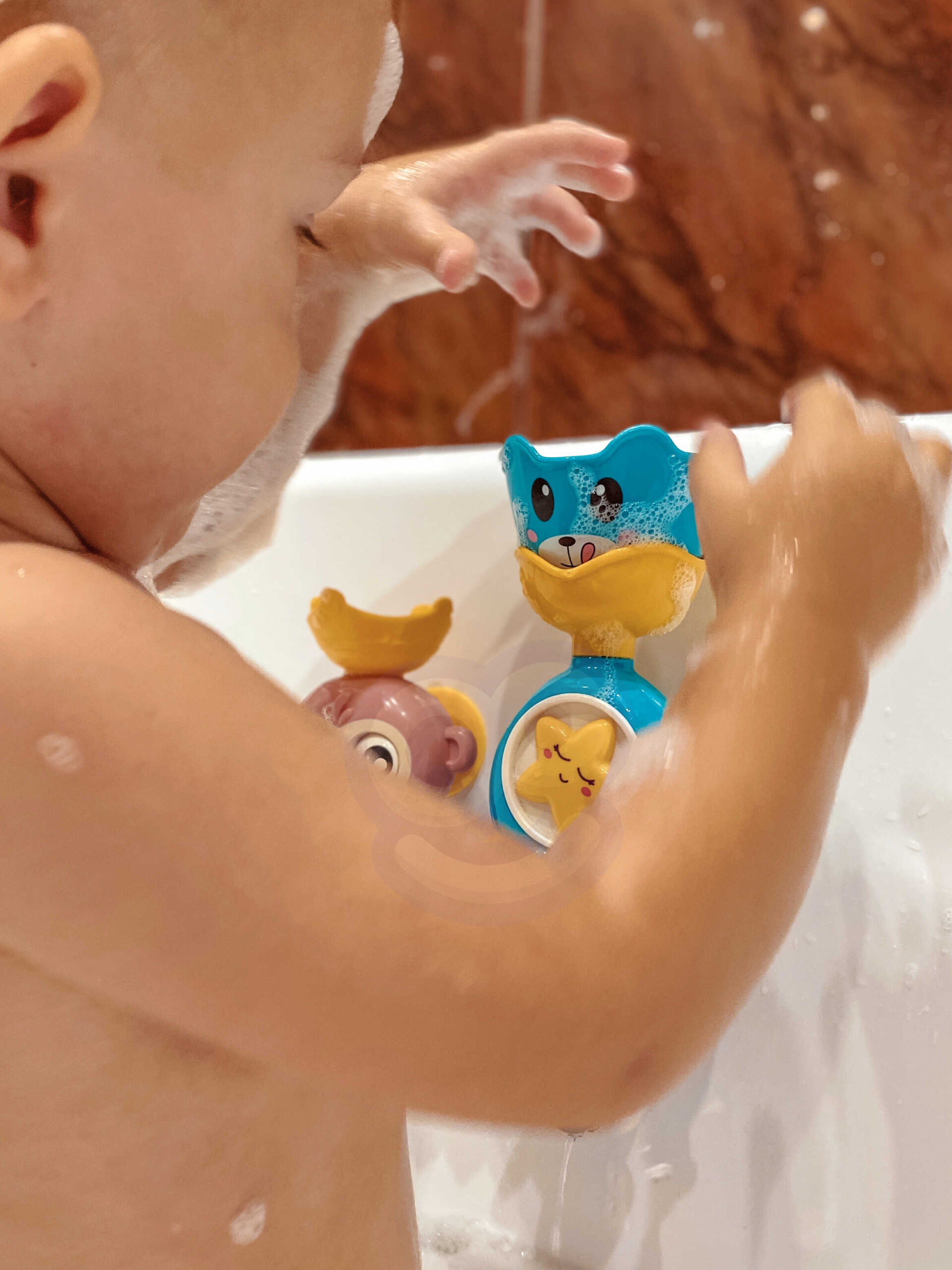 WOOPIE BABY Monkey Bath Water Toy + Cup - Slika 4