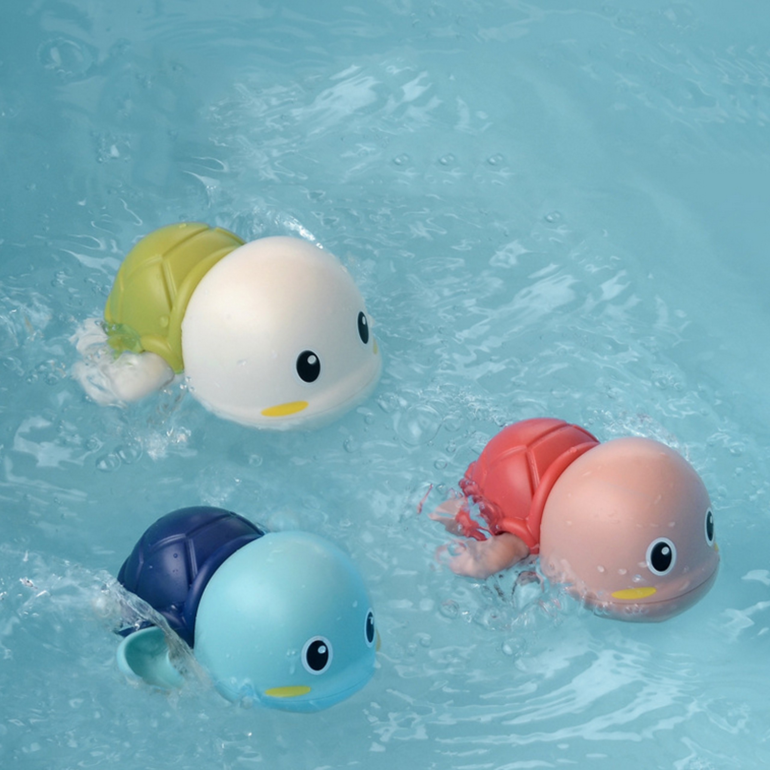Woopie Turtle Swimming Wind-Up Bath Toy Blue - Slika 3