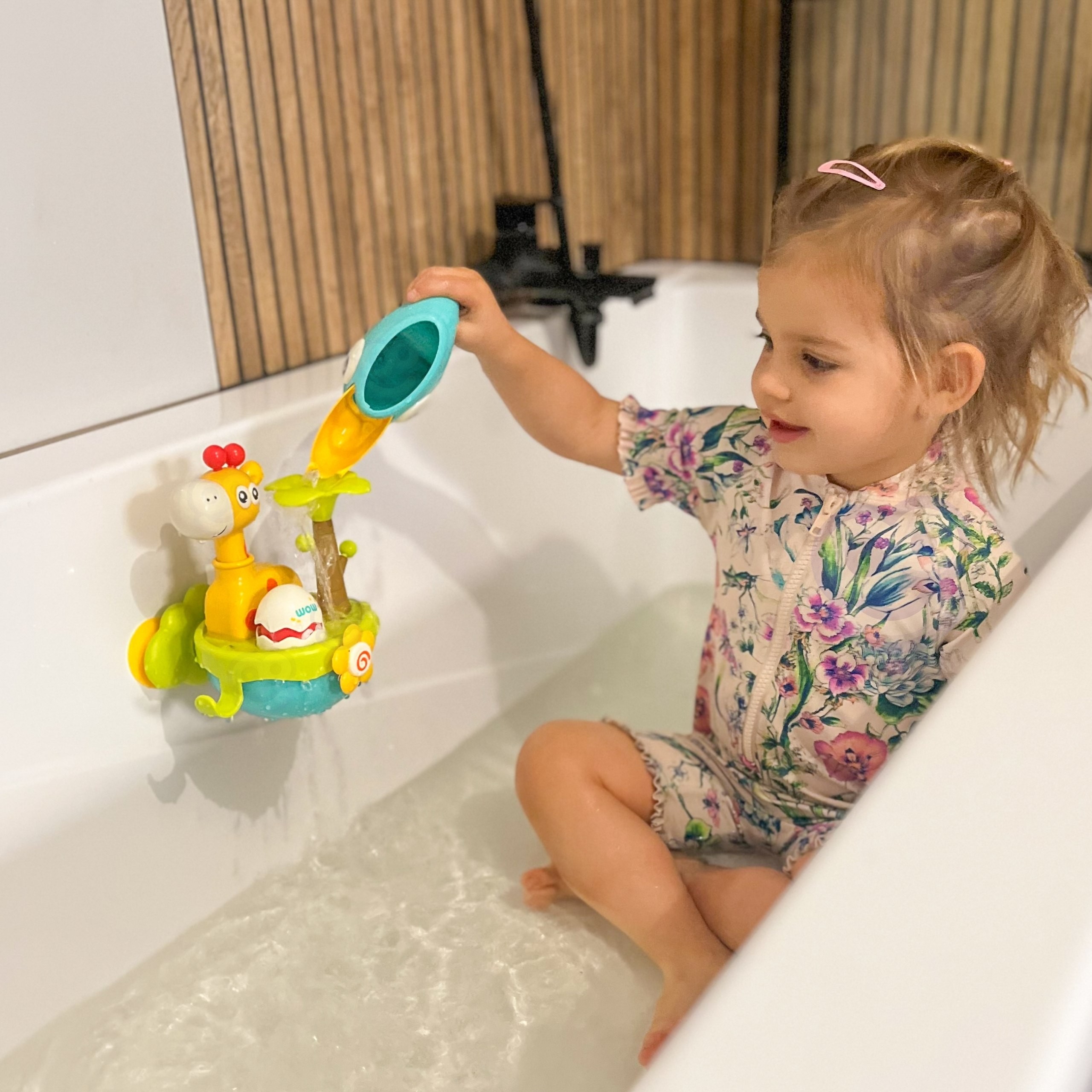 WOOPIE BABY Giraffe Bath Toy with Suction Cup Funnel - Slika 3